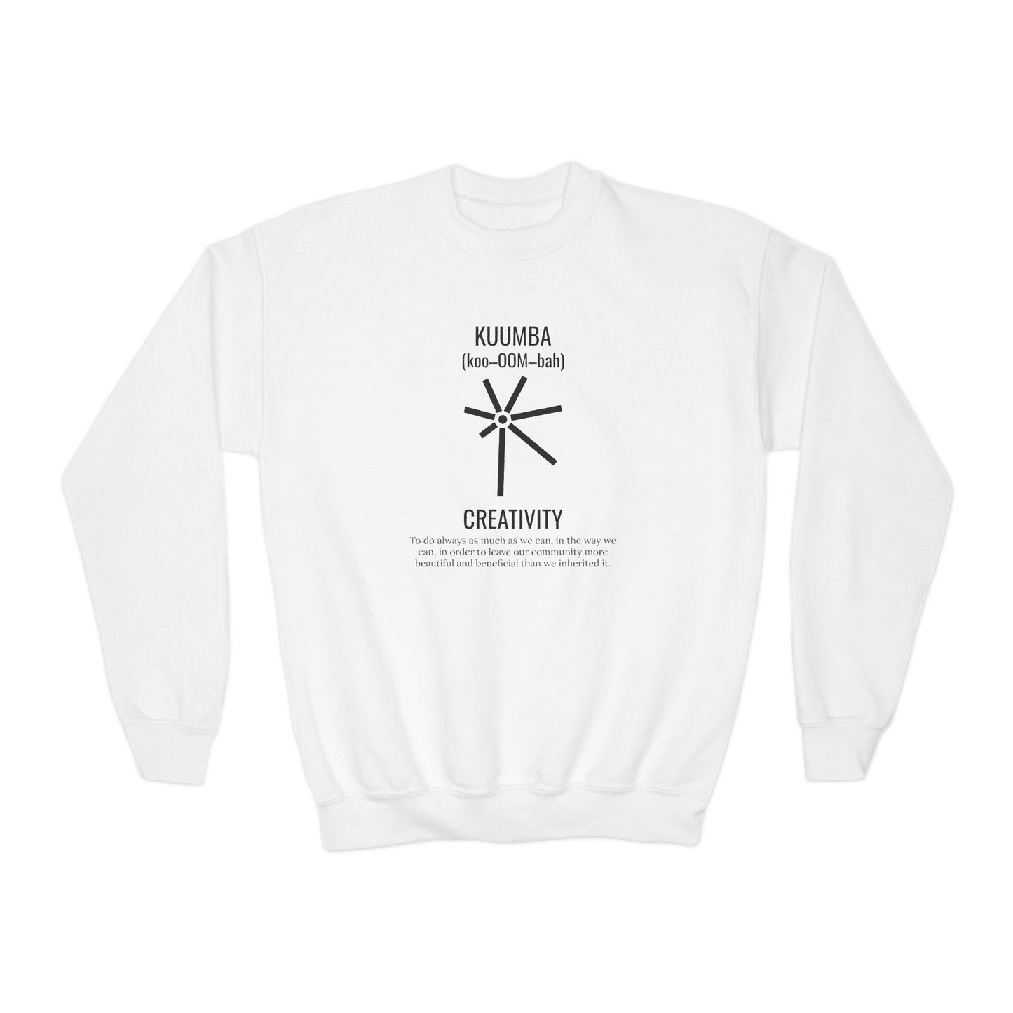 Kuumba (Day 6) | Creativity | Youth Crewneck Sweatshirt