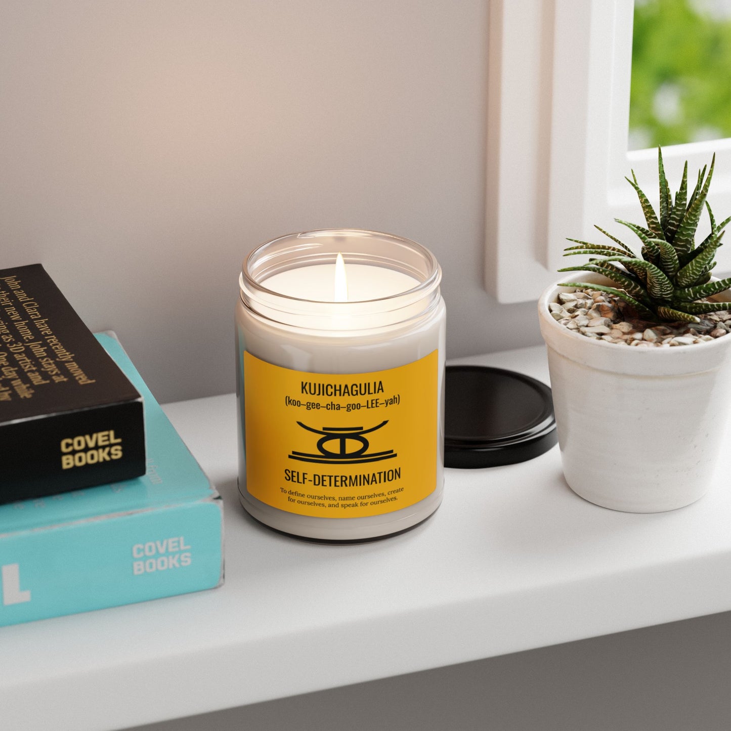 Kujichagulia (Day 2) | Self Determination | Candle | (Yellow Label) | 9 Oz