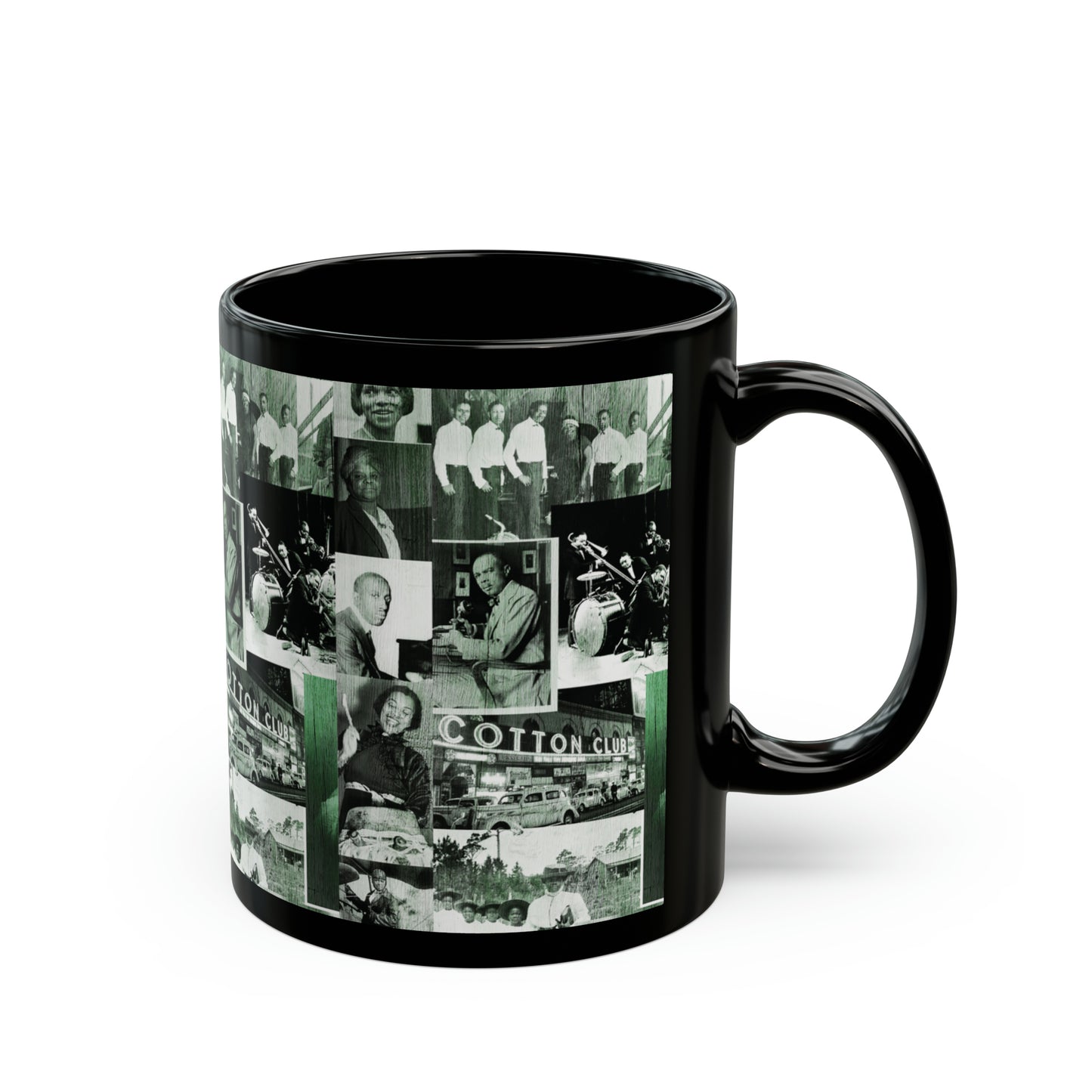 Black History 1920's Greatness (Green) (Black Version) |Coffee & Tea Mug | Full Print| 11 Oz.