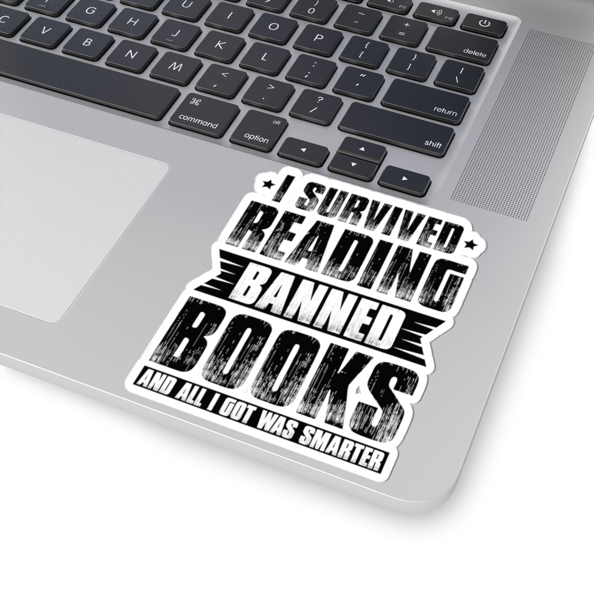 I Survived Reading Banned Books | Kriss-Cut Stickers | Black