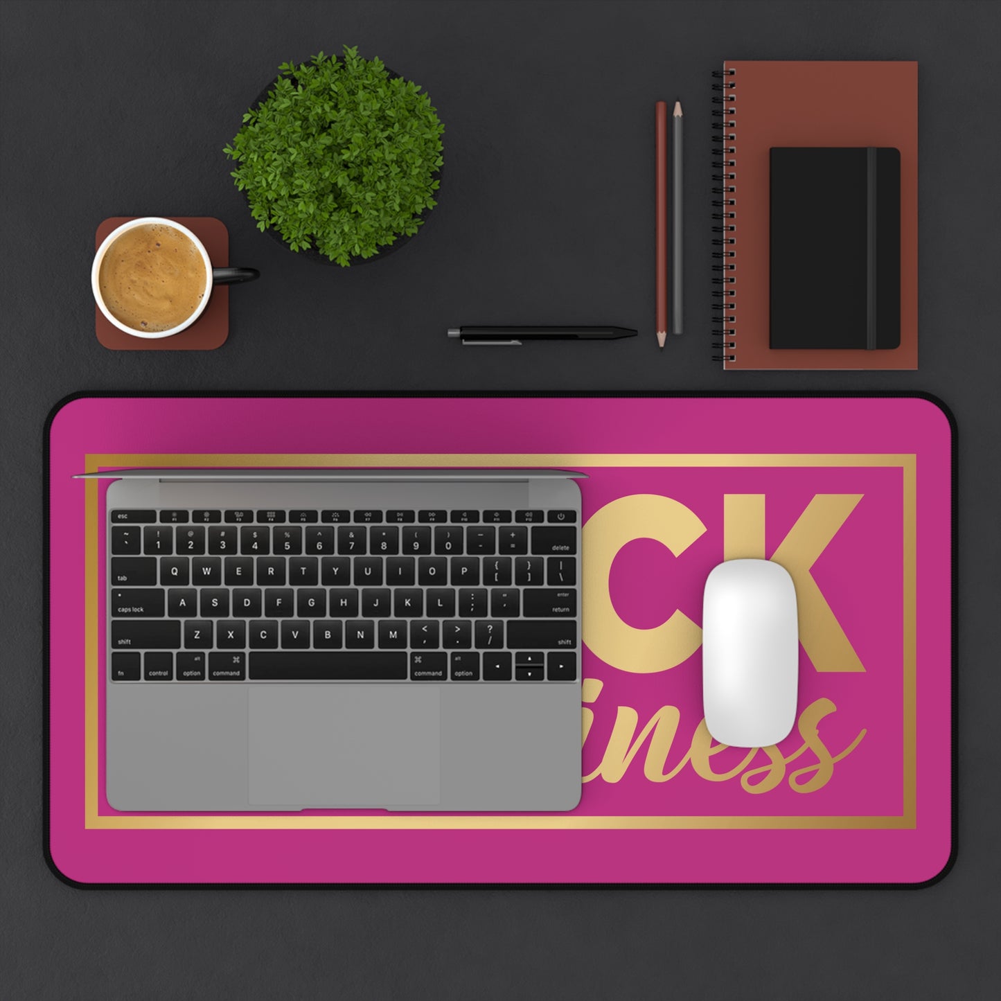 BLACK In Business | Desk Mat | Pink