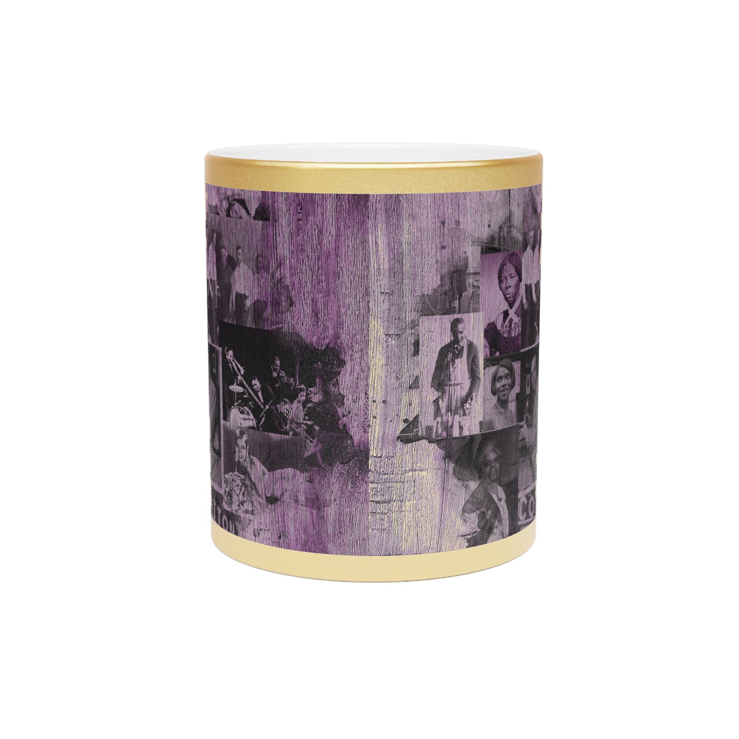 Black History Vintage Greatness (Purple) (Gold Metallic Version) |Coffee & Tea Mug | Full Print| 11 Oz