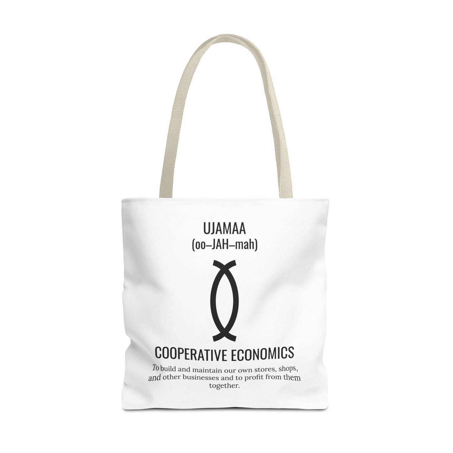Ujamaa (Day 4) |Cooperative Economics | Tote Bag | White