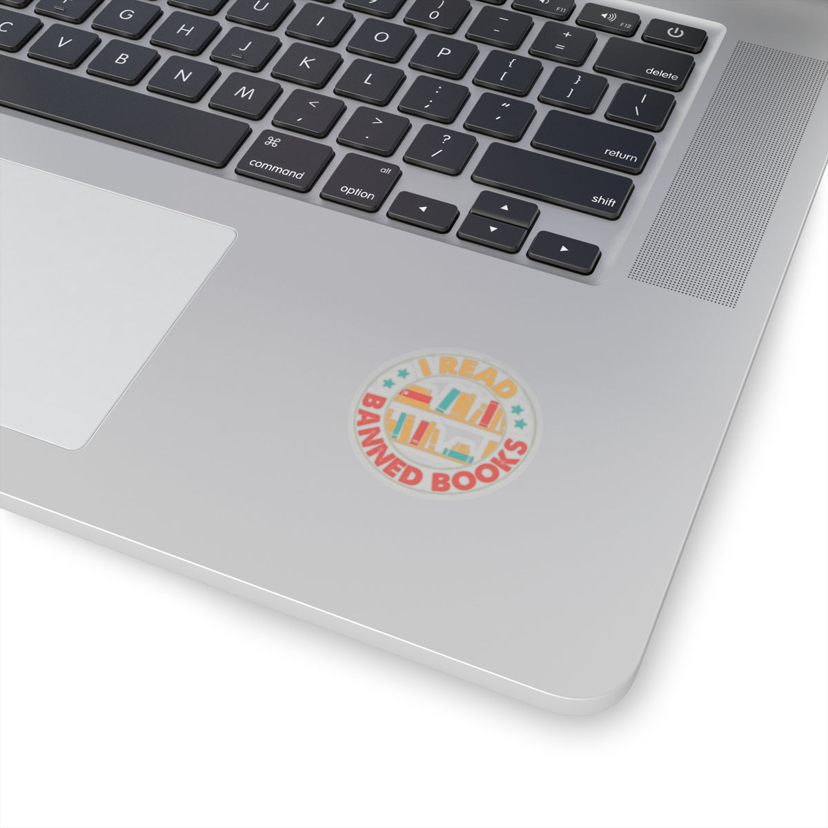 I Read Banned Books | Circle| Kriss-Cut Stickers | Multicolor