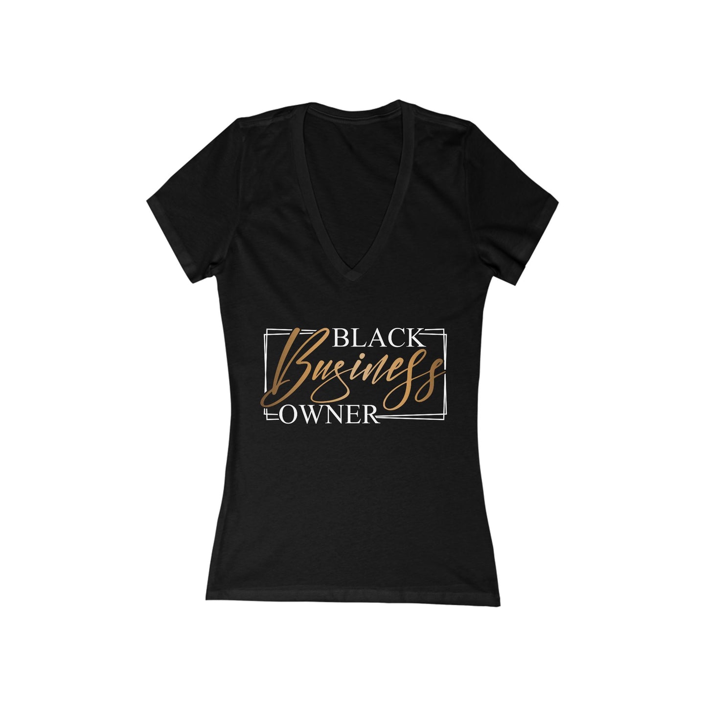 Black Business Owner | Women's Short Sleeve Deep V-Neck T