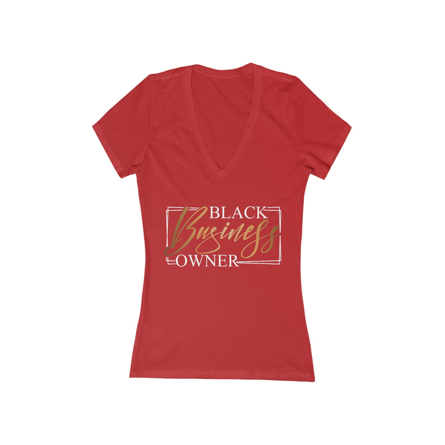 Black Business Owner | Women's Short Sleeve Deep V-Neck T