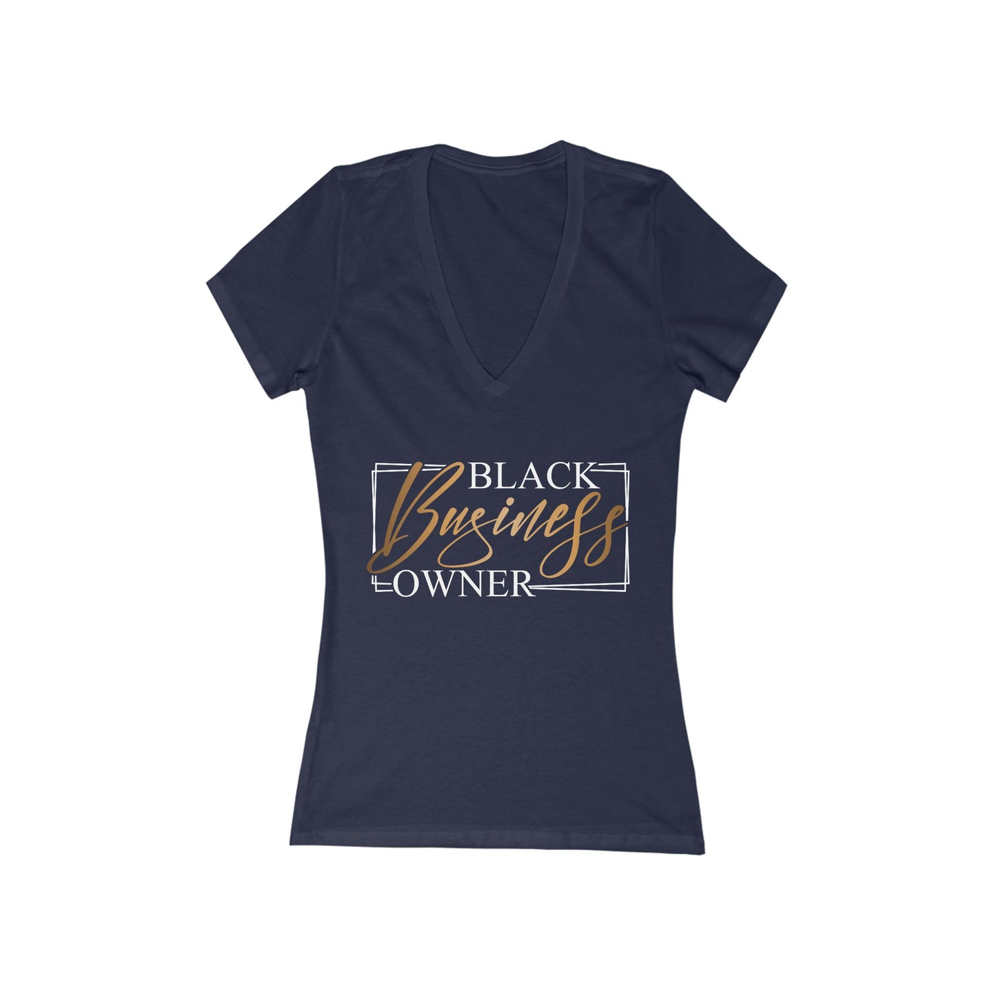 Black Business Owner | Women's Short Sleeve Deep V-Neck T