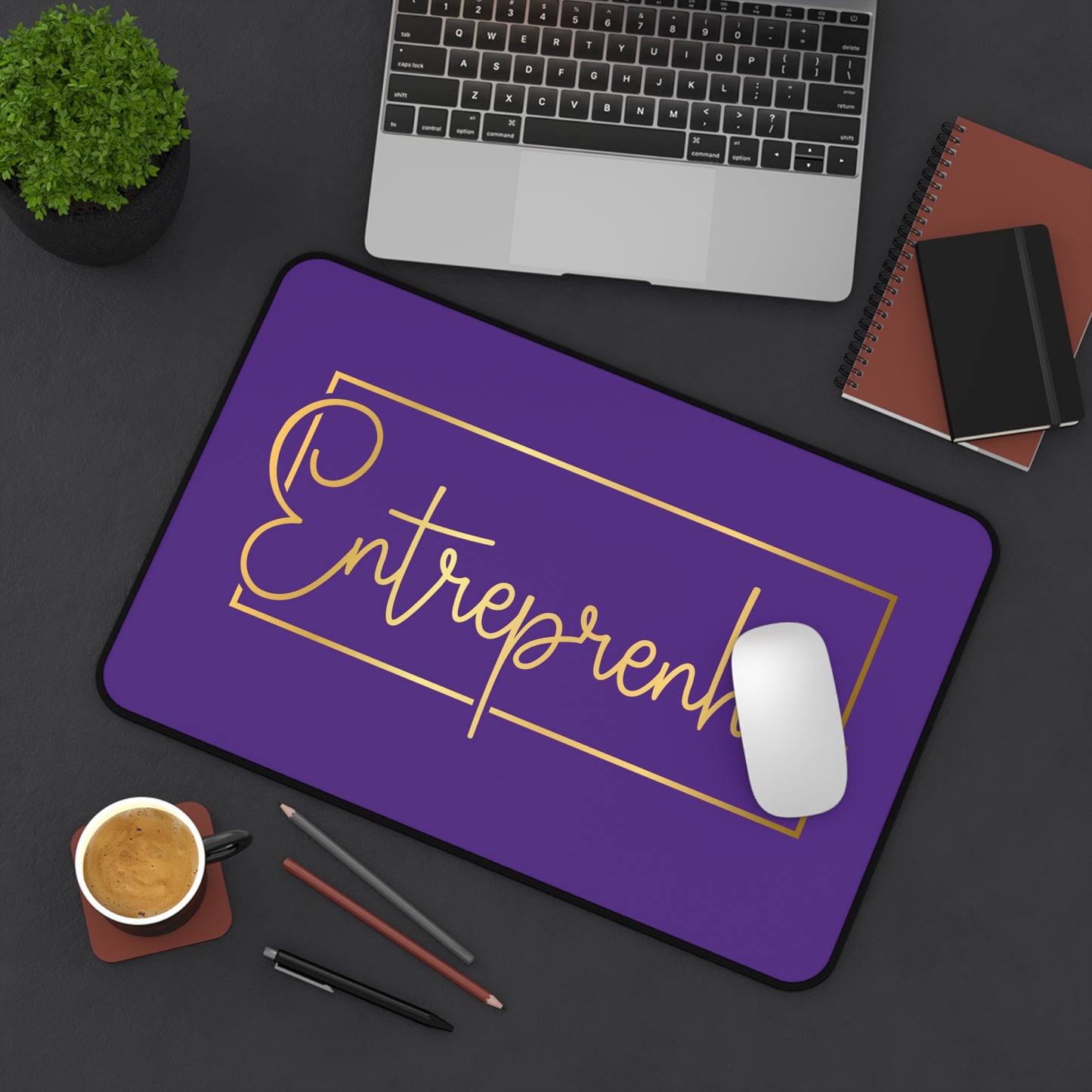 Entrepreneur | Desk Mat | Purple