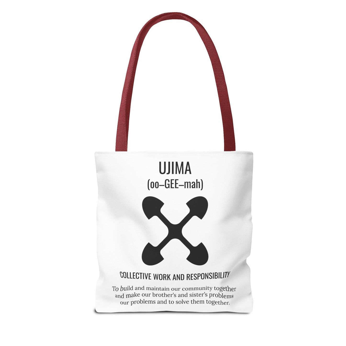 Ujima (Day 3) |Collective Work & Responsibility| Tote Bag | White