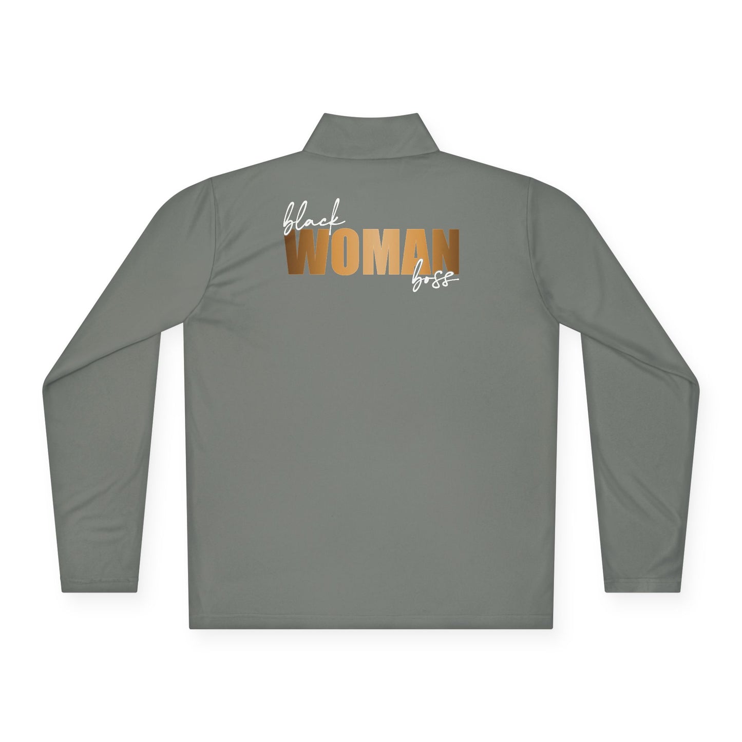 Black Woman Boss |Quarter Zip Pullover| 1-Sided Print