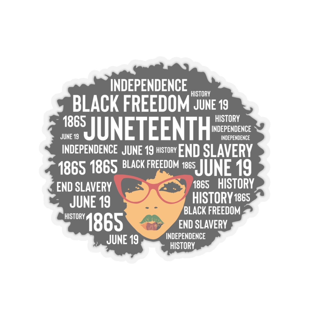 Juneteenth Classy Women's (Version 1)| Kriss-Cut Stickers