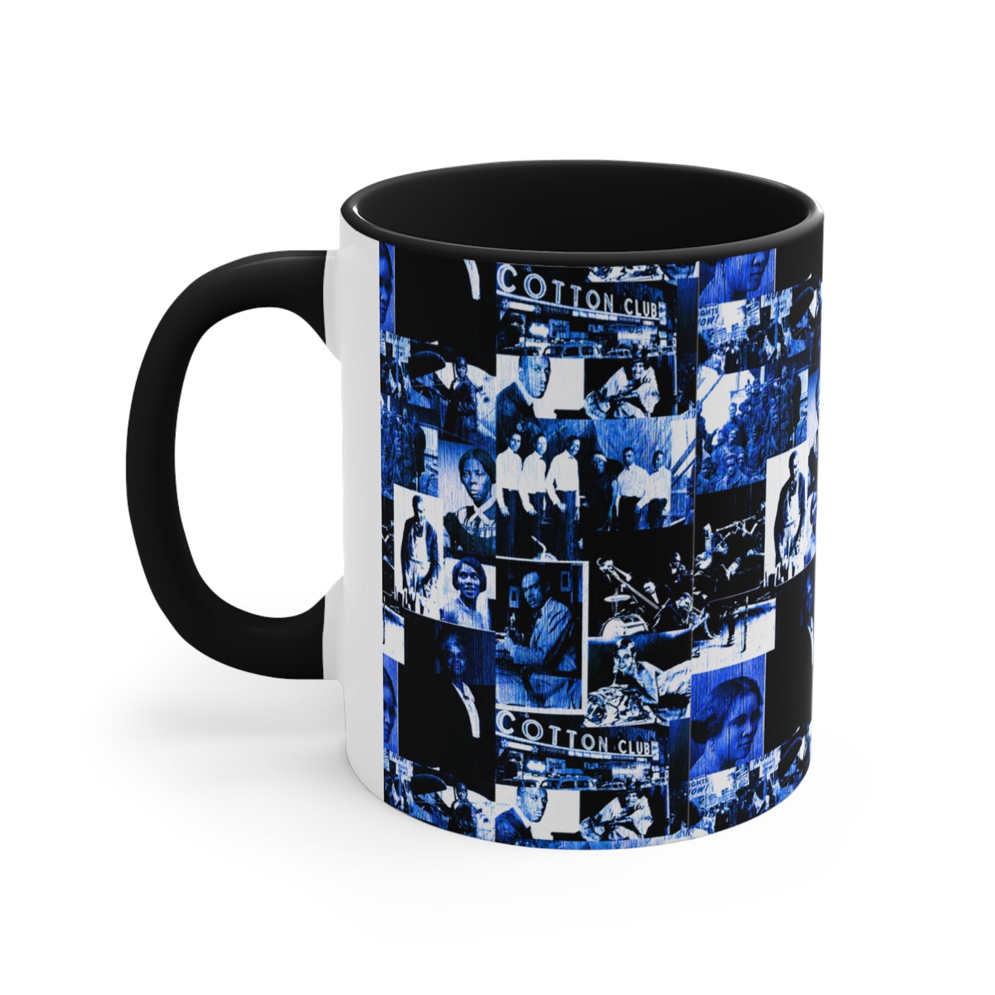 Black History 1920's Greatness (Blue) (Accent Mug) |Coffee & Tea Mug | Full Print| 11 Oz.