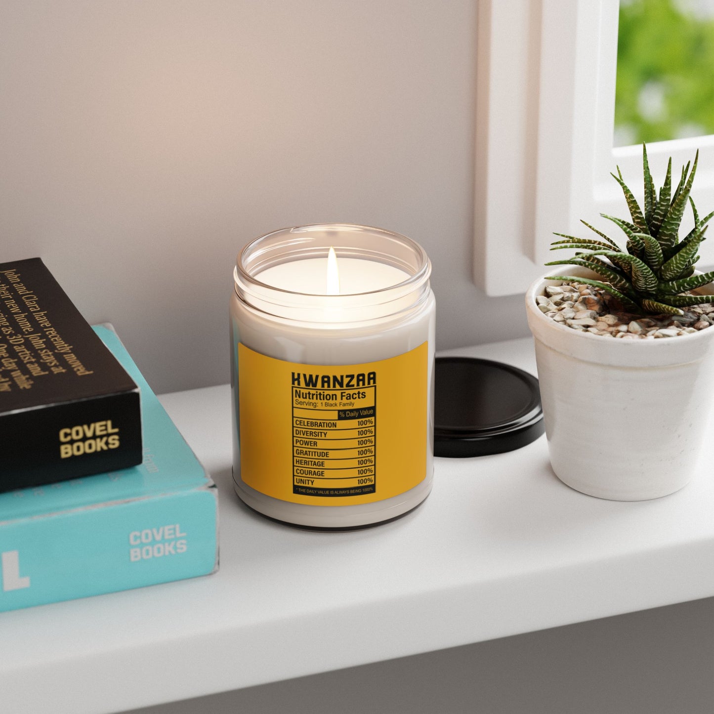 Kwanza Nutritional Facts | Candle |(Yellow Label)| 9 Oz