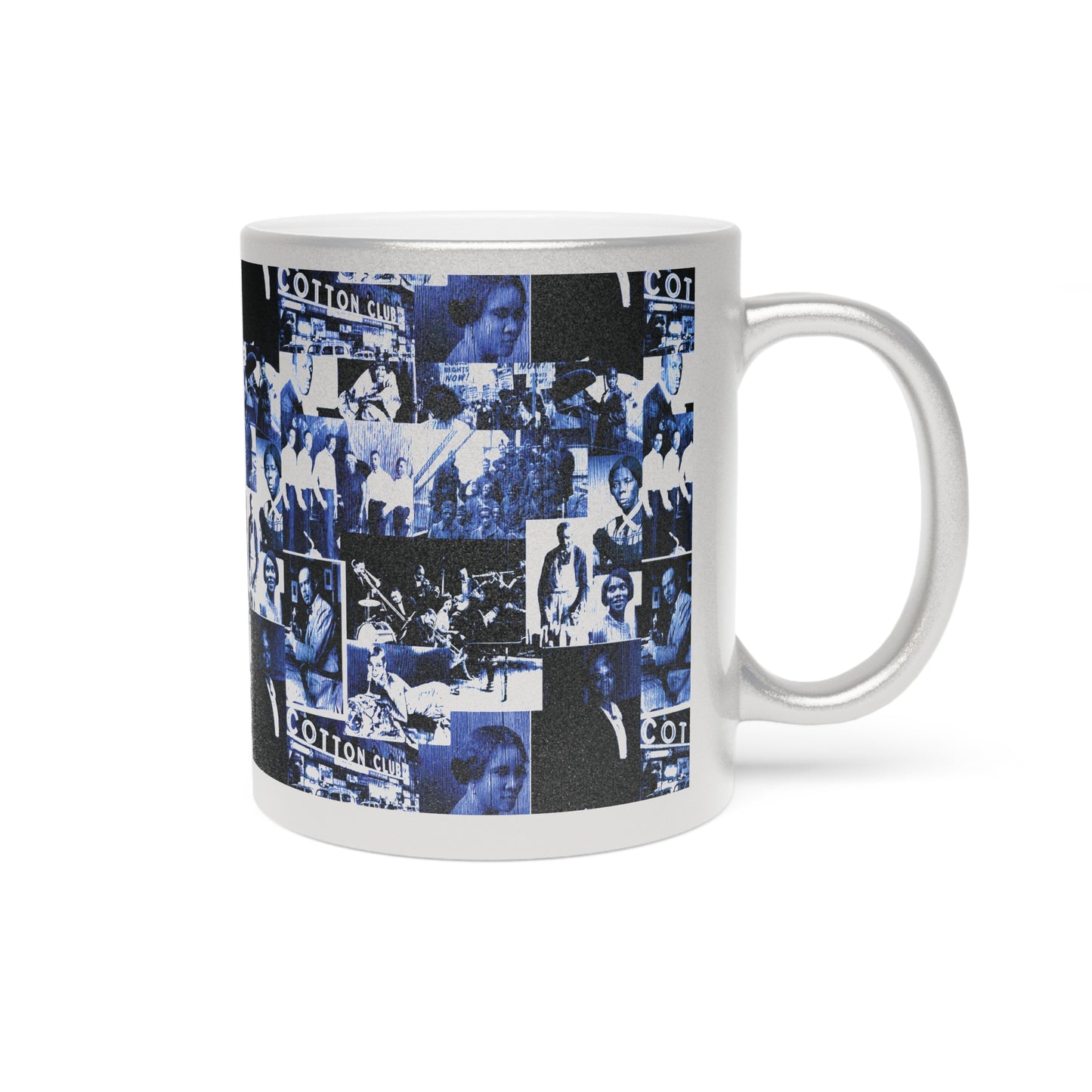 Black History 1920's Greatness (Blue) (Silver Metallic Version) |Coffee & Tea Mug | Full Print| 11 Oz.
