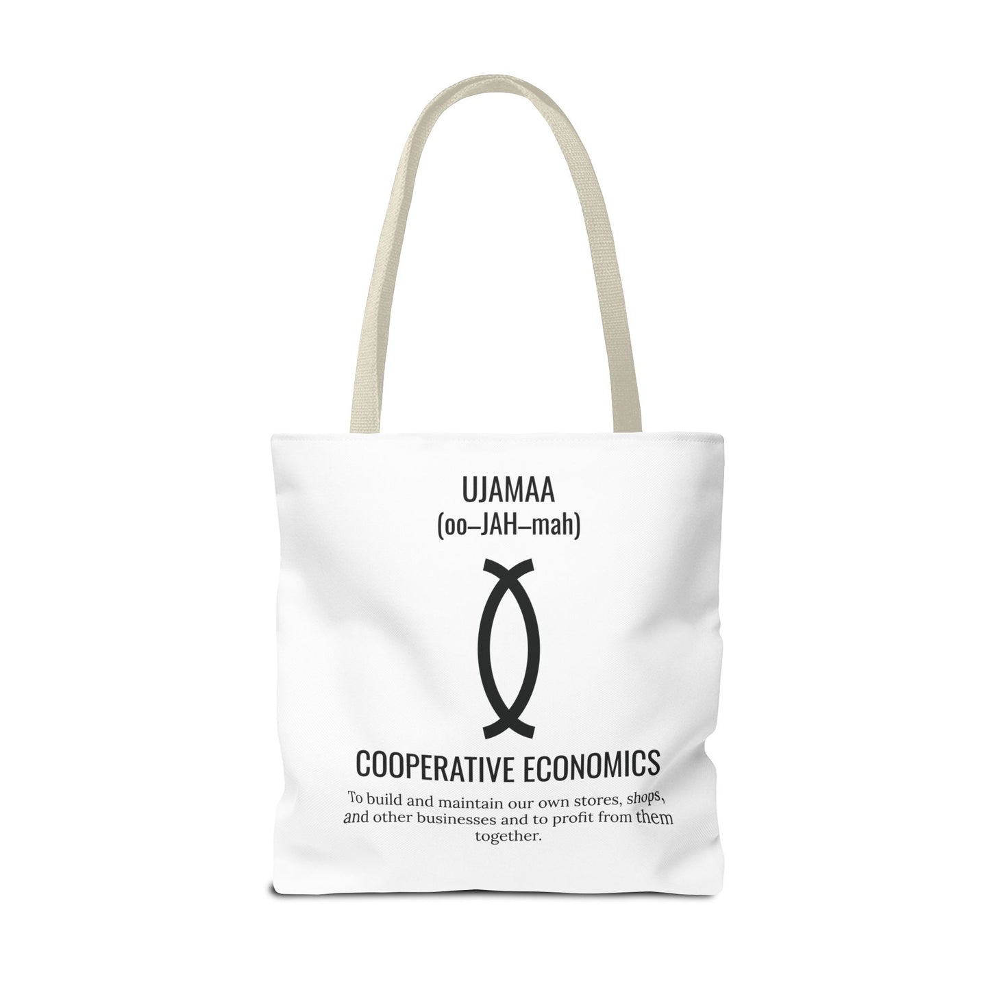 Ujamaa (Day 4) |Cooperative Economics | Tote Bag | White