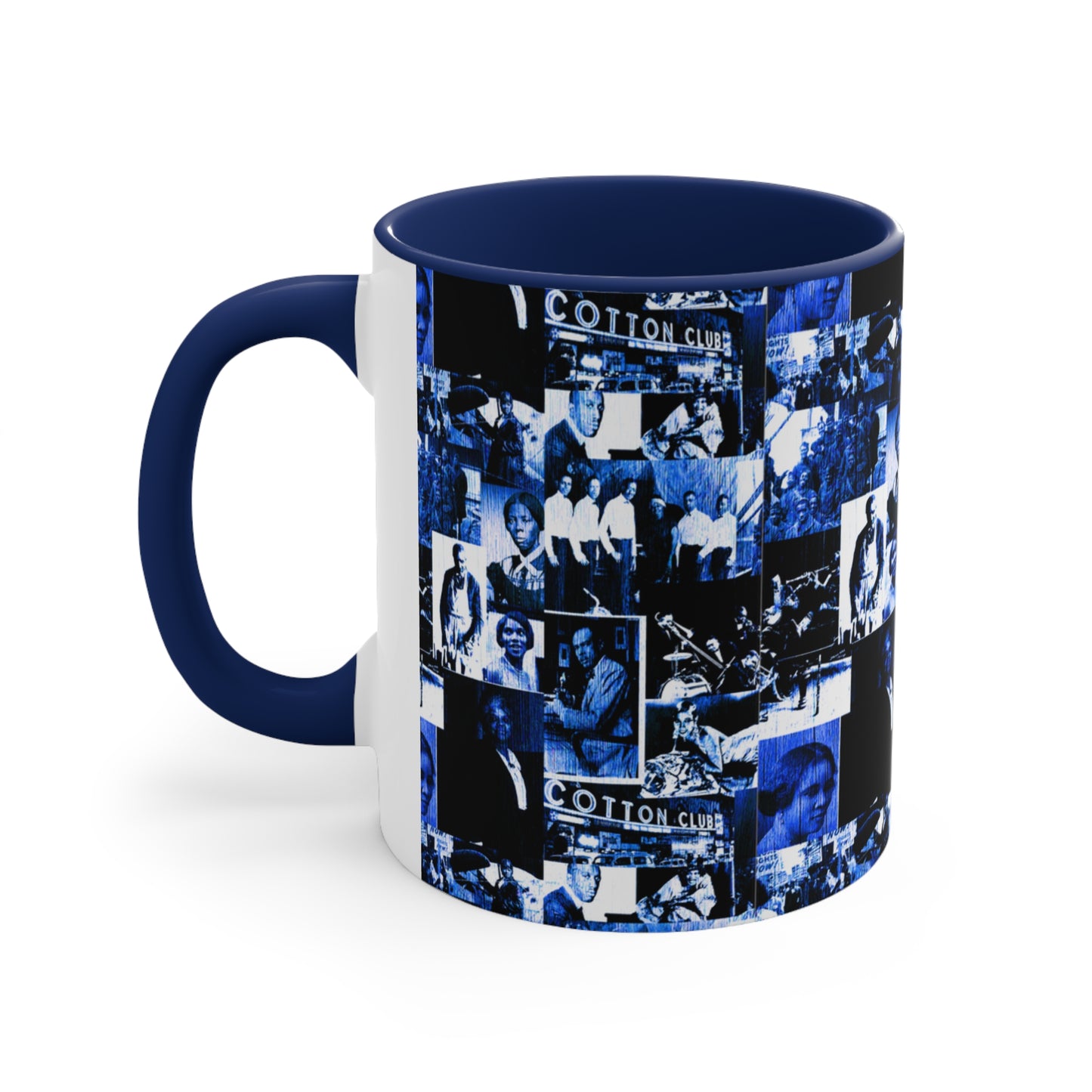 Black History 1920's Greatness (Blue) (Accent Mug) |Coffee & Tea Mug | Full Print| 11 Oz.