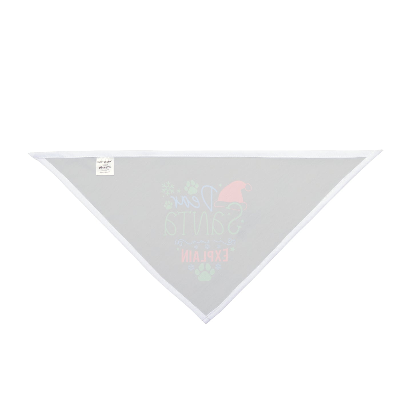 Dear Santa….Explain |Pet Bandana | Black