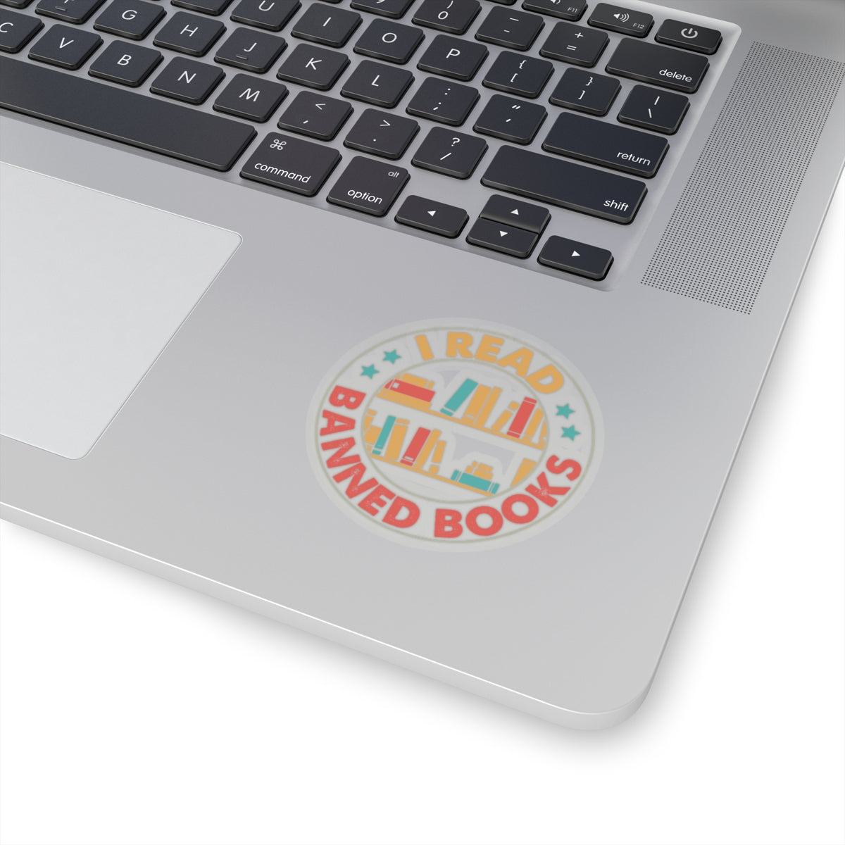 I Read Banned Books | Circle| Kriss-Cut Stickers | Multicolor
