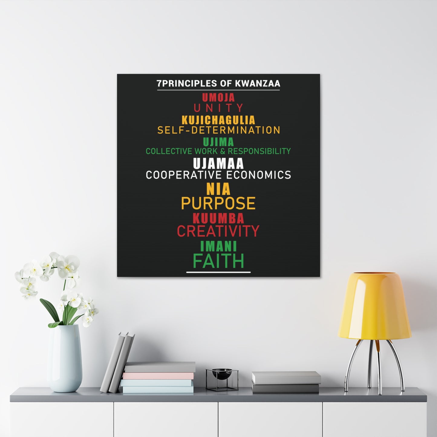 Kwanza Principles | Canvas Gallery Wrap