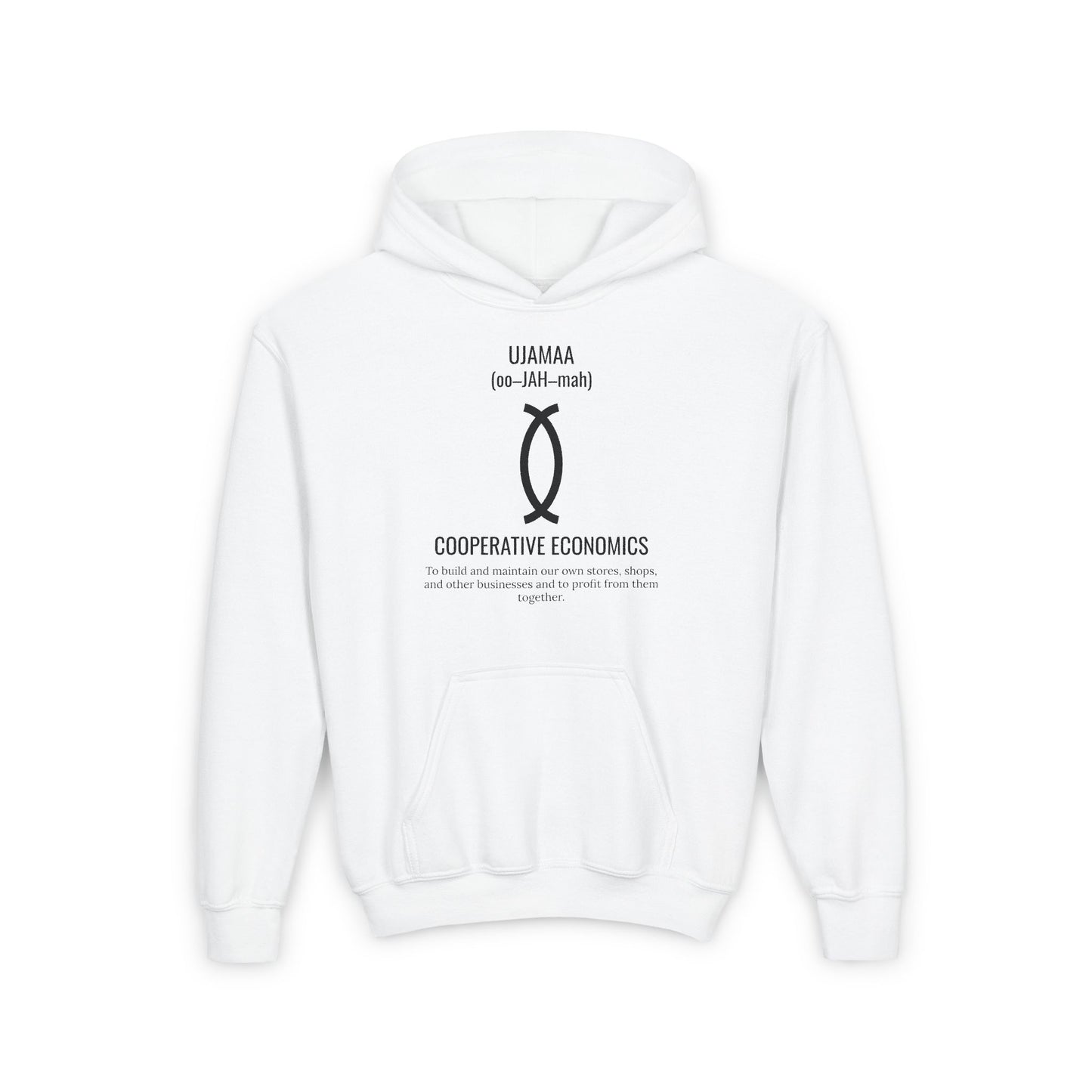 Ujamaa (Day 4) |Cooperative Economics | Youth Hooded Sweatshirt