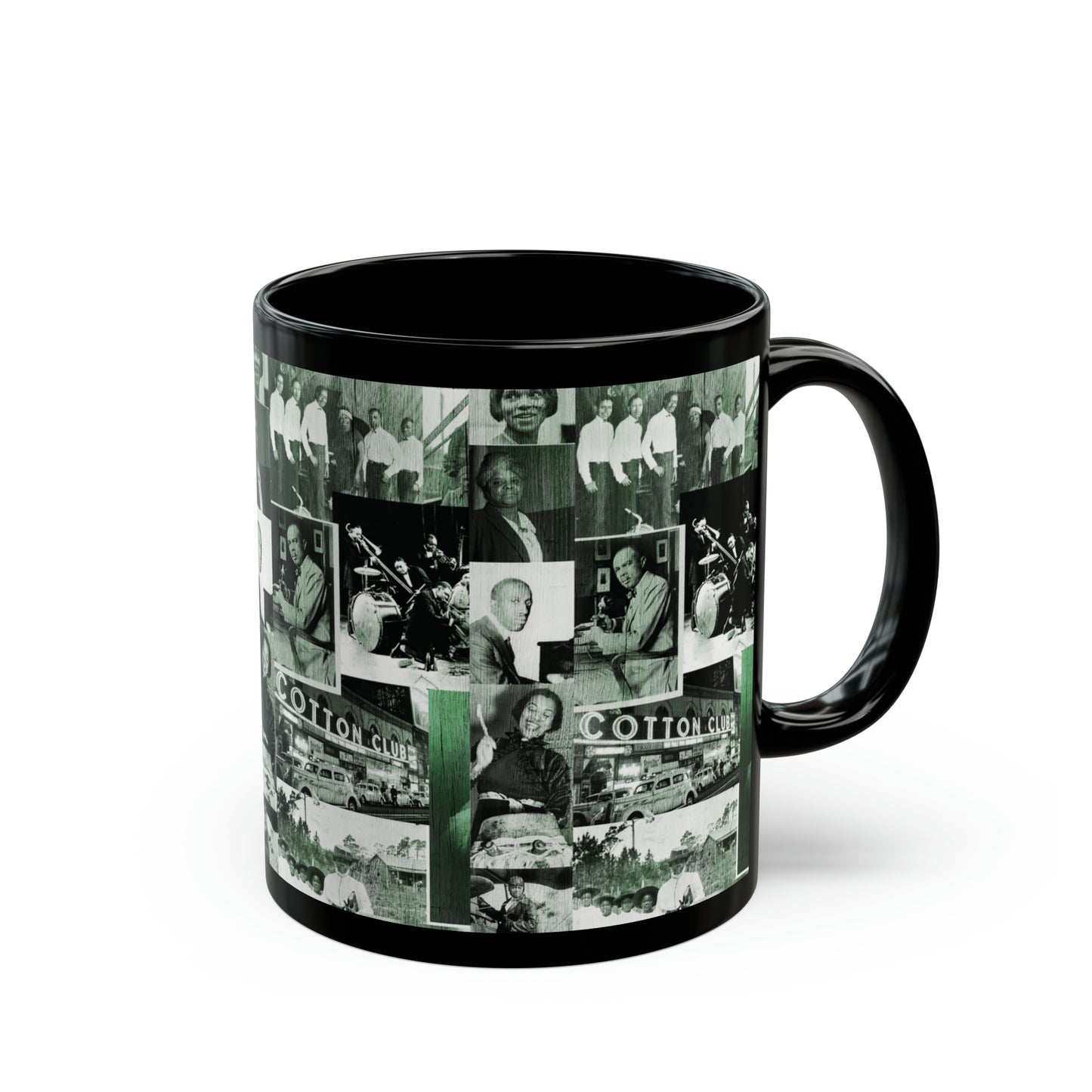 Black History 1920's Greatness (Green) (Black Version) |Coffee & Tea Mug | Full Print| 11 Oz.