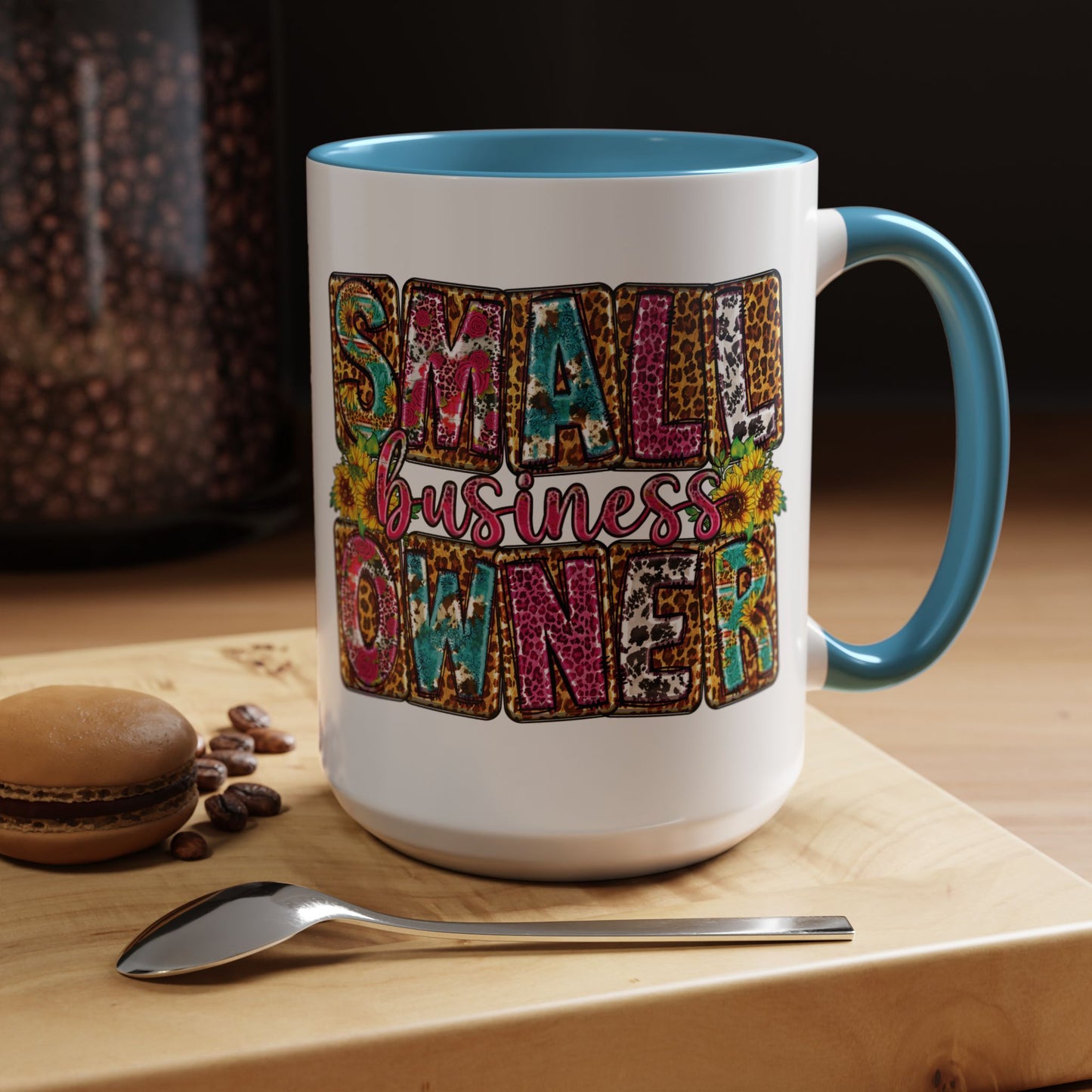Small Business Owner | 11oz or 15 oz Mug| Version 2| White Accent (Various Colors)