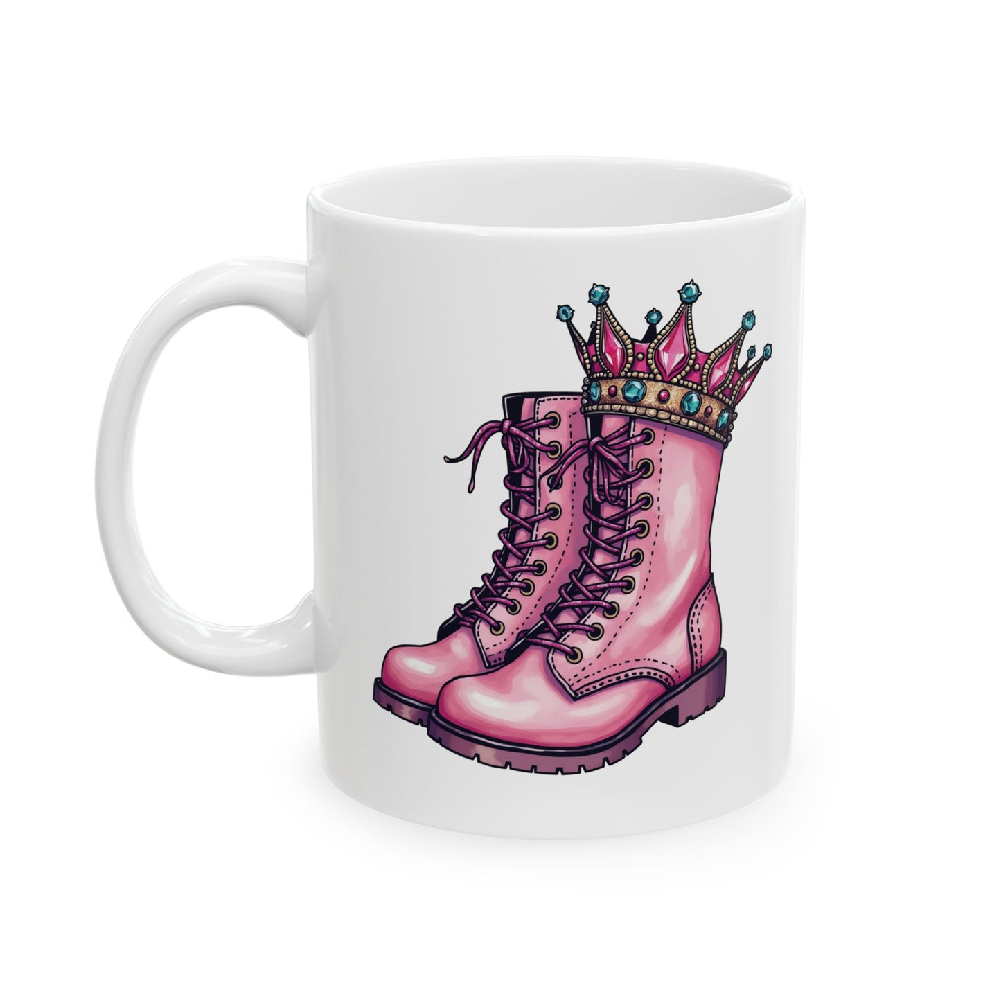 Boots: Kick Cancer| Coffee & Tea Mug | 2-Sided Print| 11 Oz