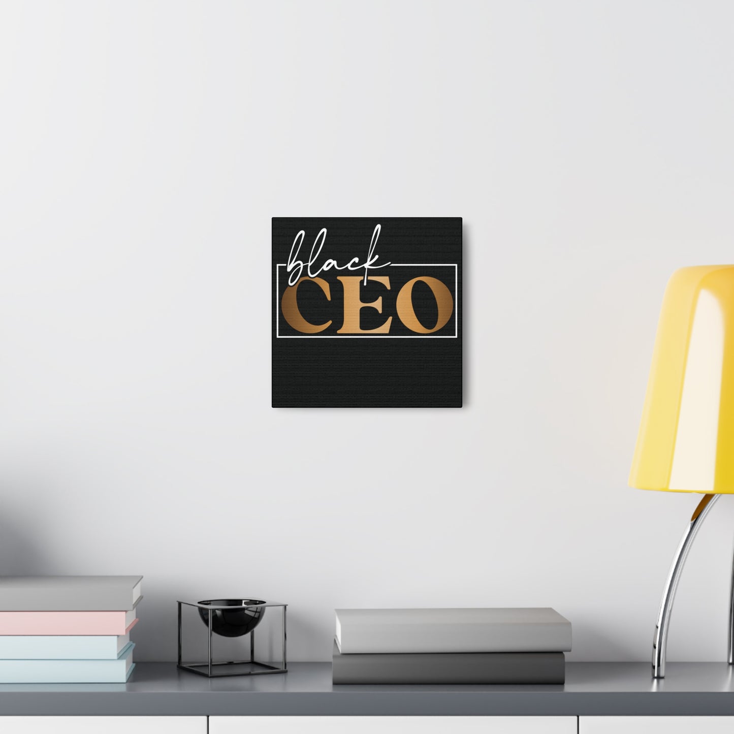 Black CEO | Canvas Gallery Wrap | Black Background