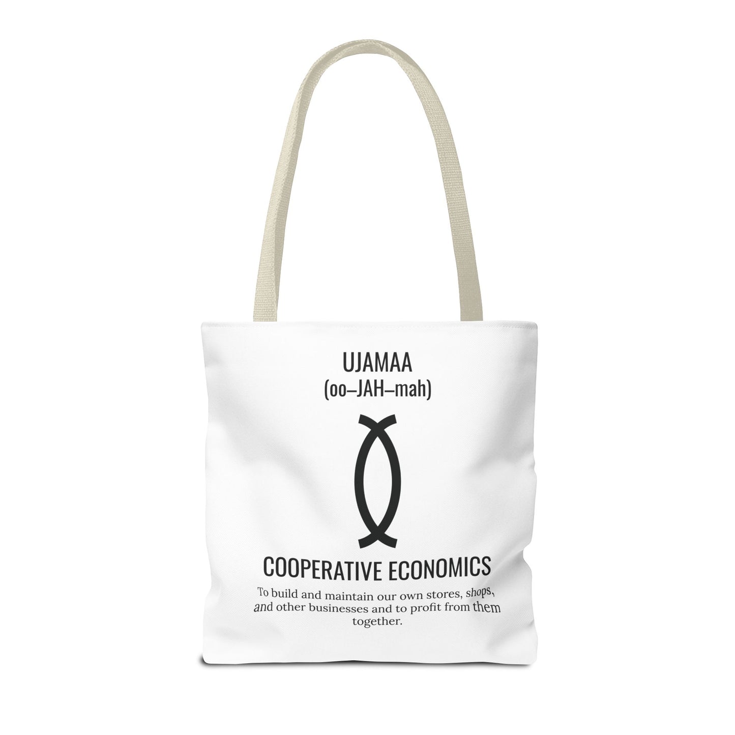 Ujamaa (Day 4) |Cooperative Economics | Tote Bag | White