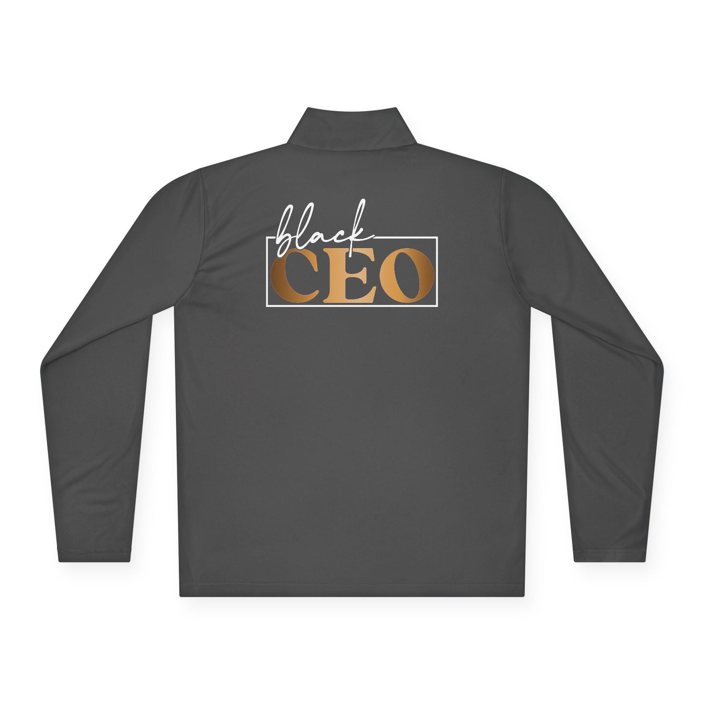 Black CEO |Quarter Zip Pullover| 2-Sided Print