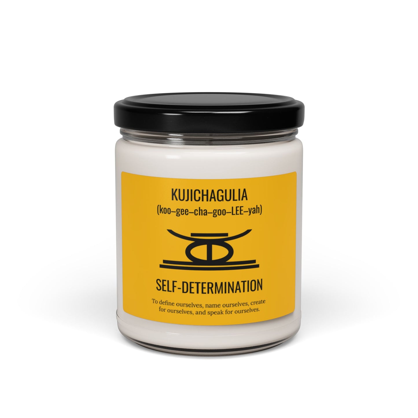 Kujichagulia (Day 2) | Self Determination | Candle | (Yellow Label) | 9 Oz