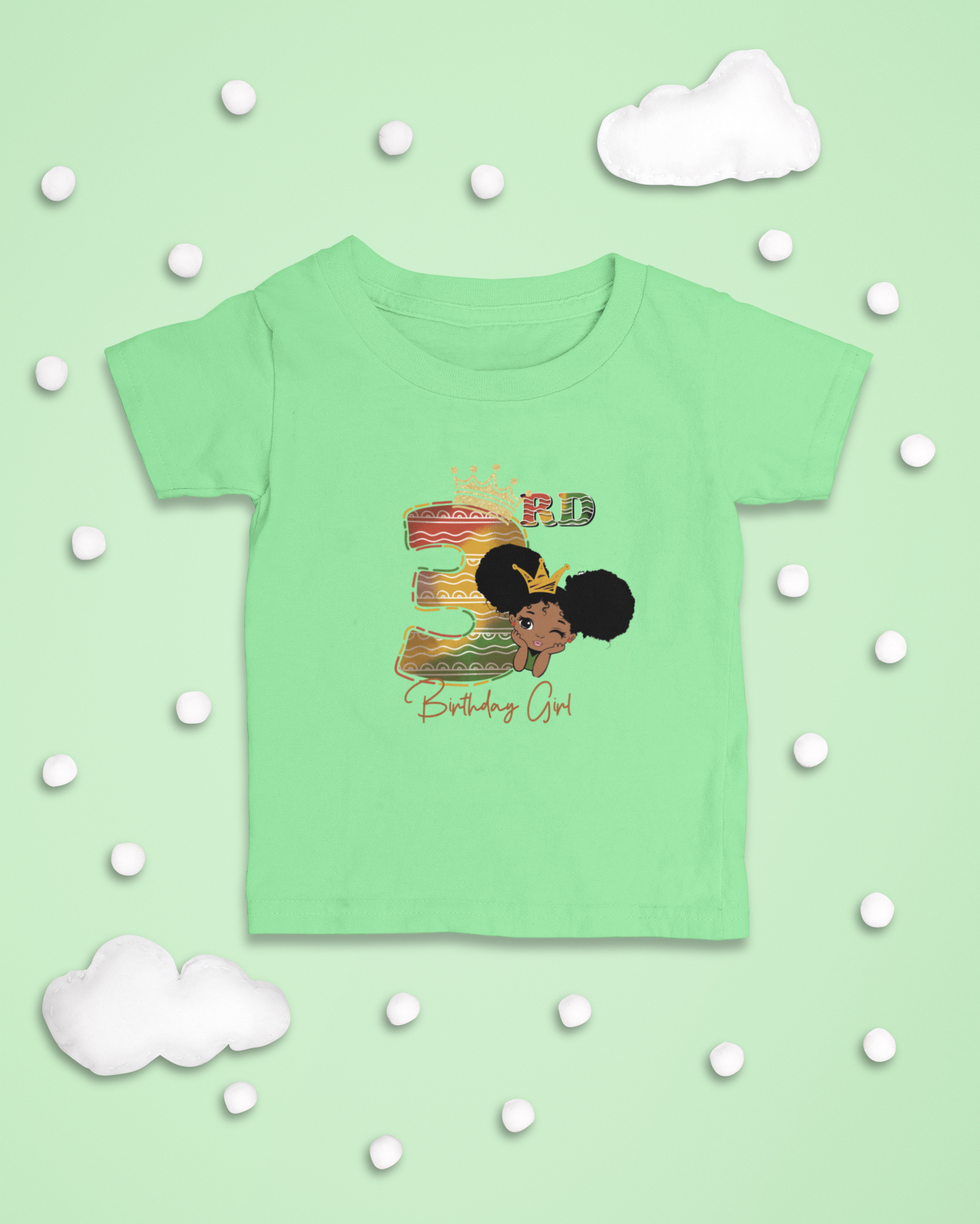 3rd Princess Birthday Girl Juneteenth T-Shirt