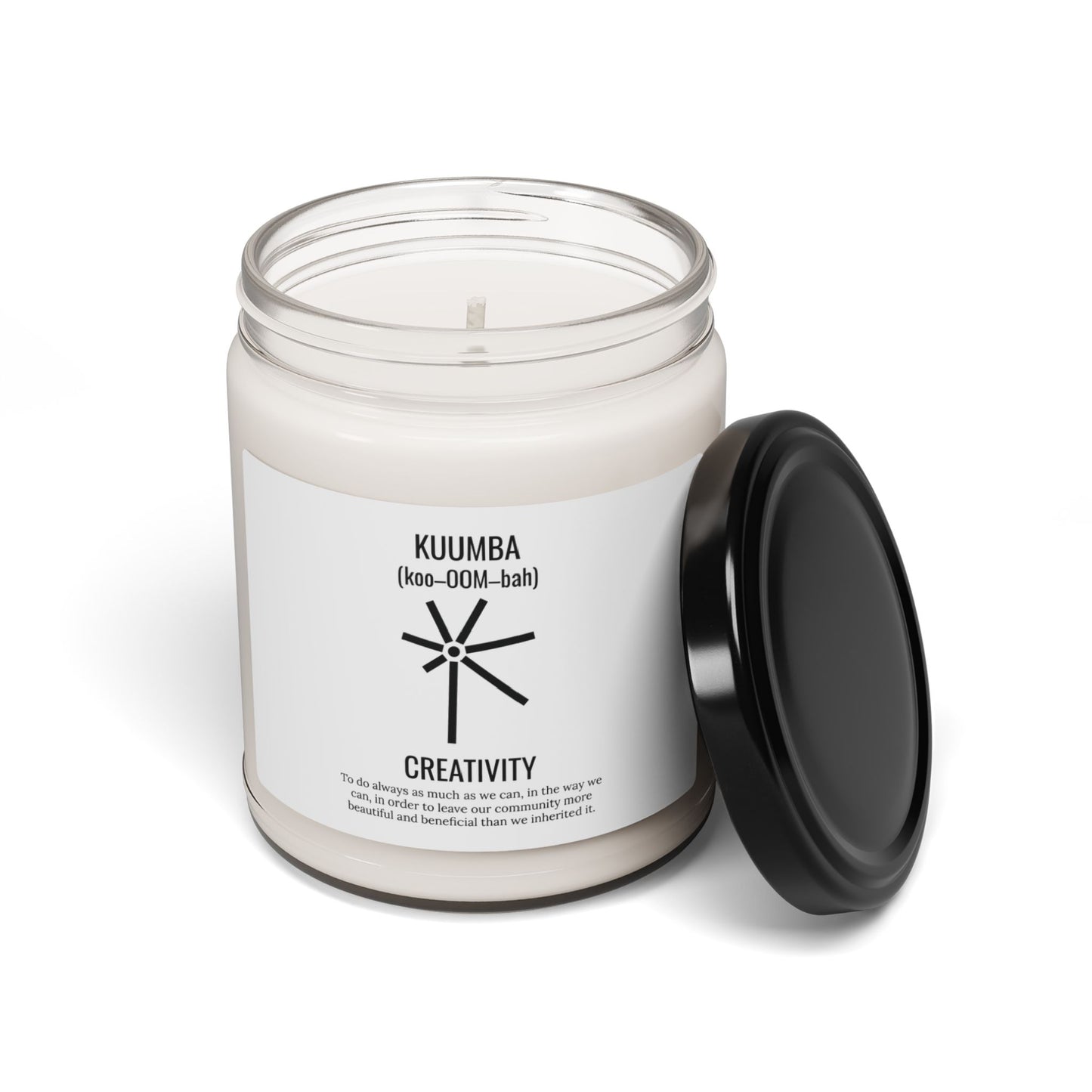 Kuumba (Day 6) | Creativity | Candle |(White Label)| 9 Oz