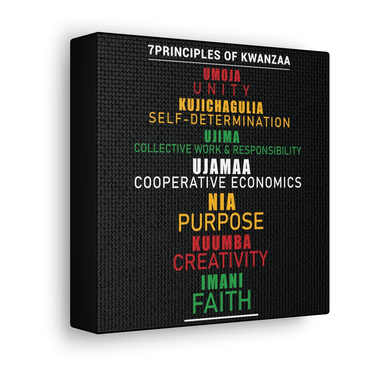 Kwanza Principles | Canvas Gallery Wrap