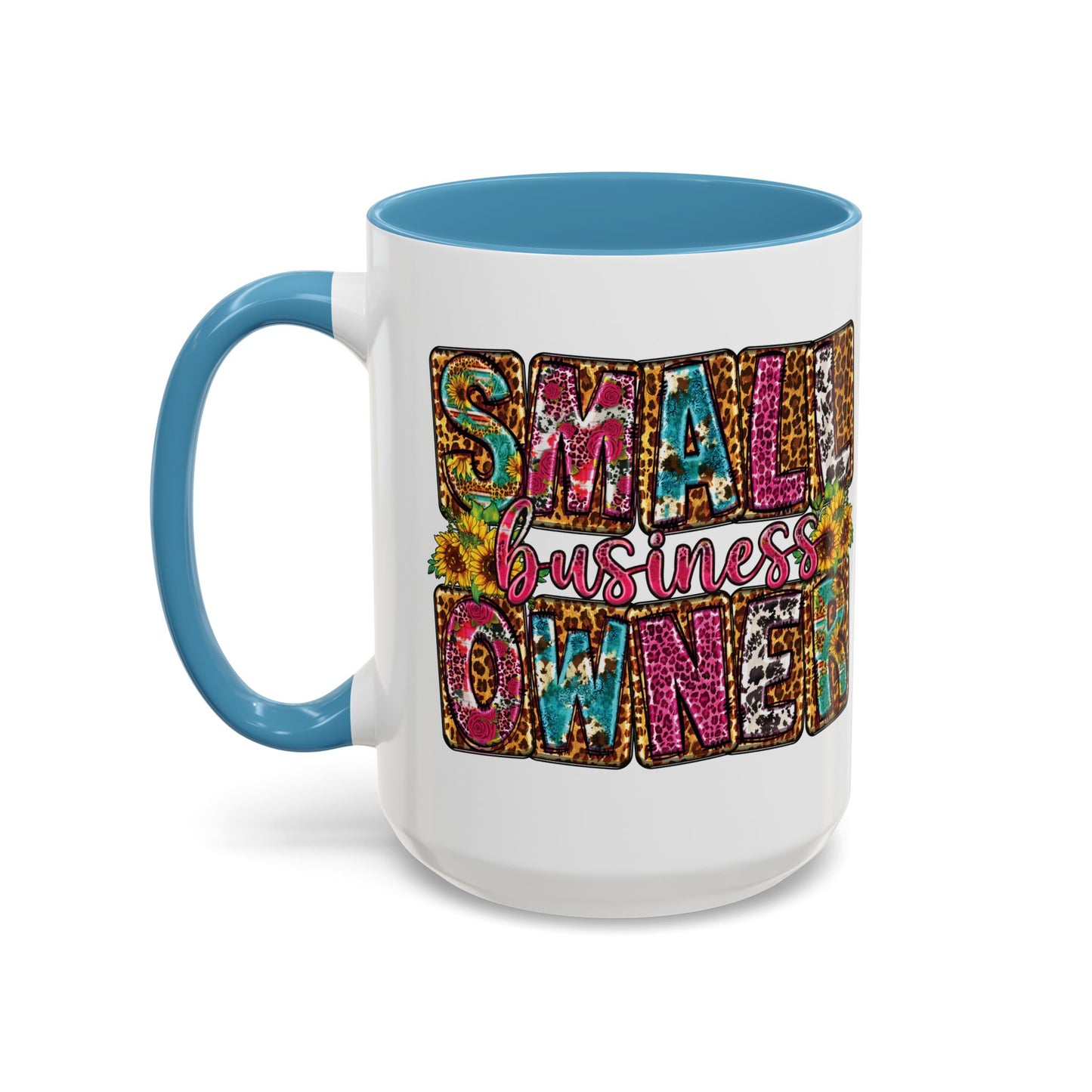 Small Business Owner | 11oz or 15 oz Mug| Version 2| White Accent (Various Colors)