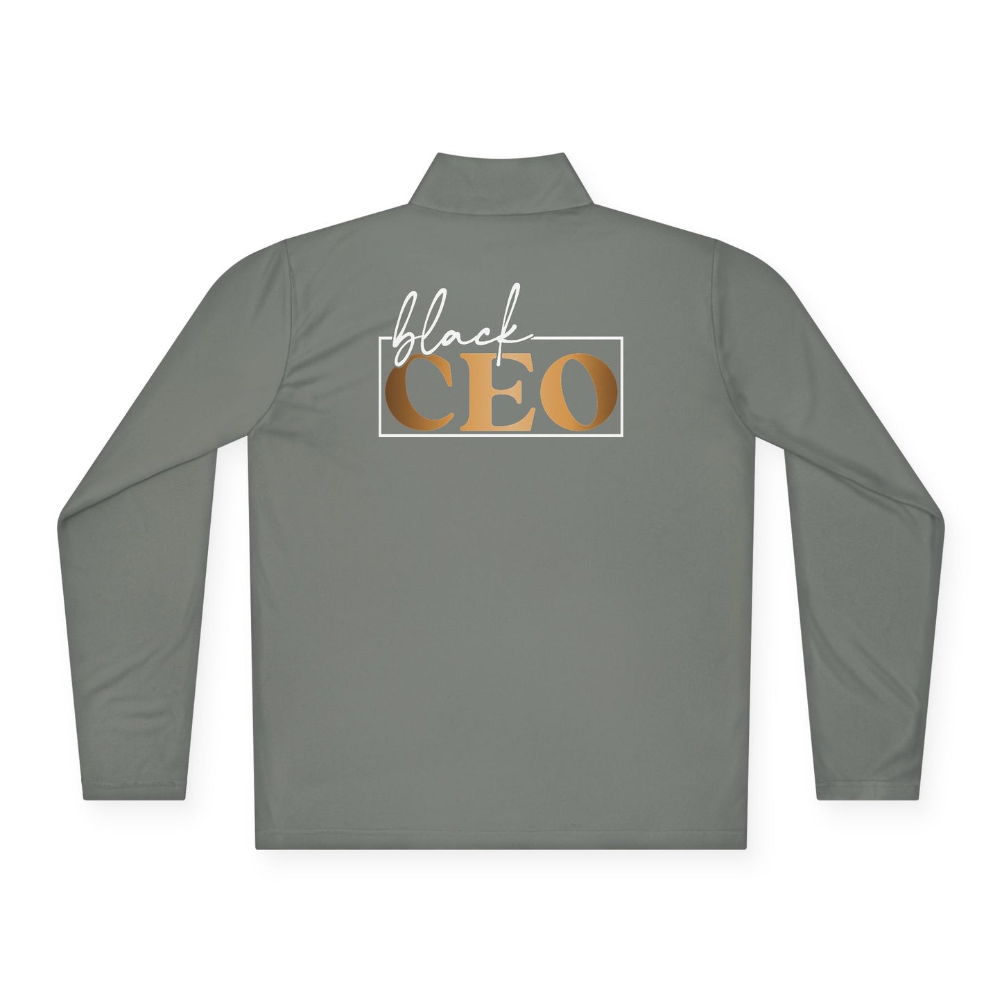 Black CEO |Quarter Zip Pullover| 2-Sided Print