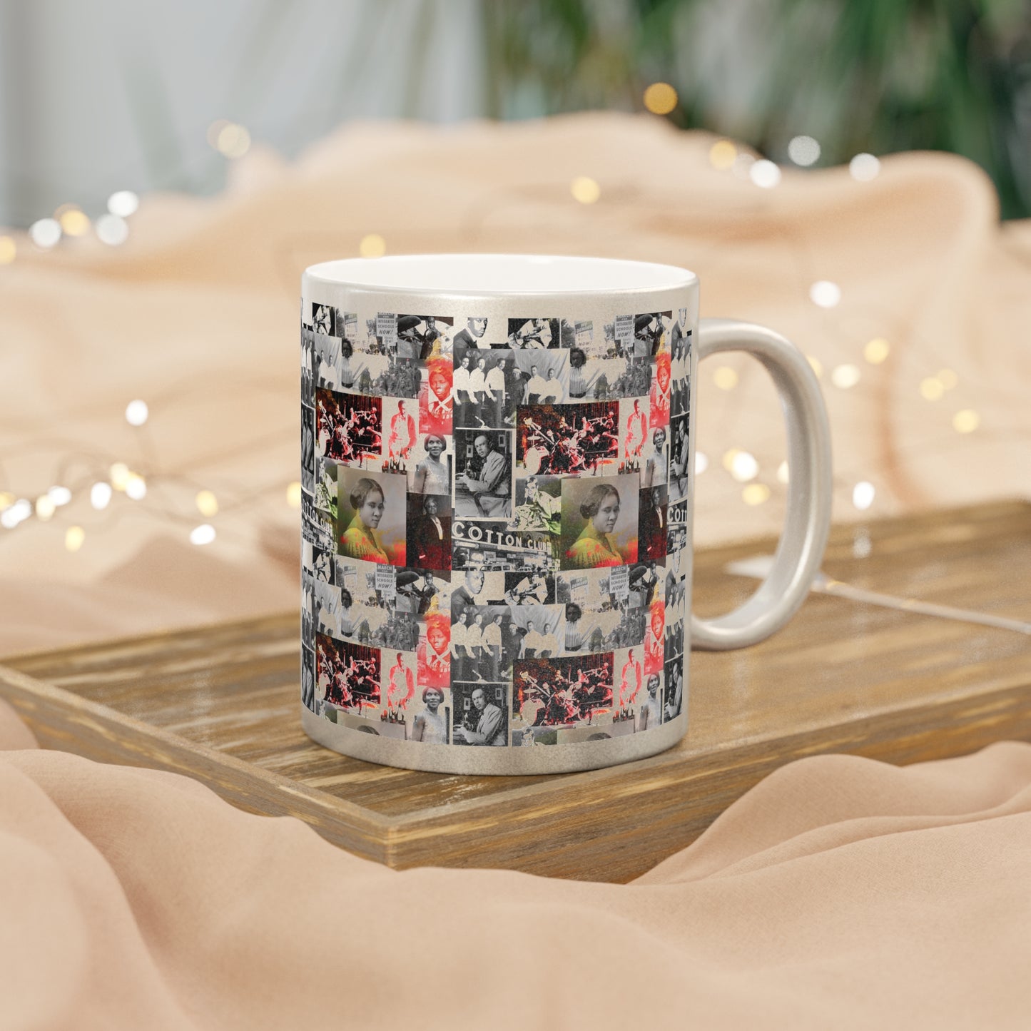 Black History 1920's Greatness (Red) (Silver Metallic Version) |Coffee & Tea Mug | Full Print| 11 Oz.