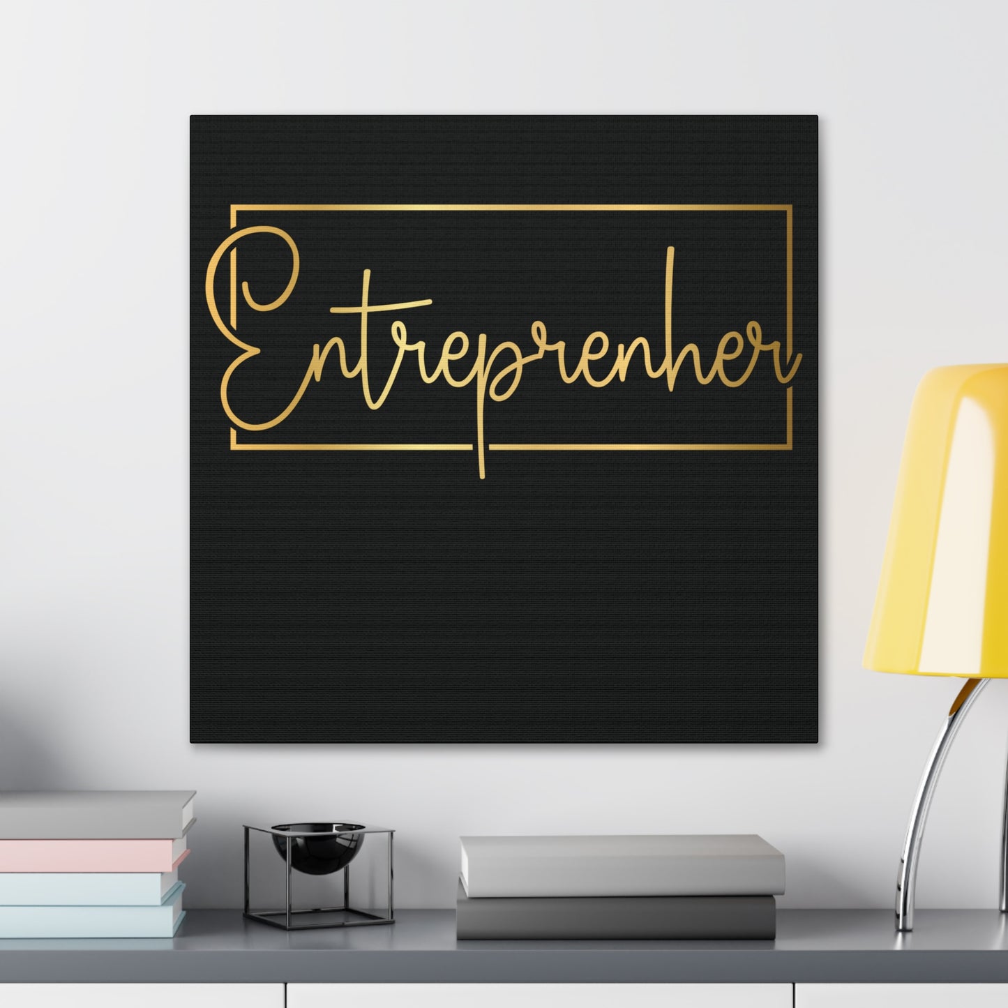 Entrepreneur | Canvas Gallery Wrap | Black Background