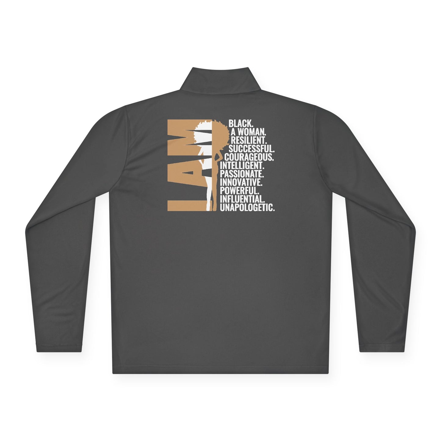 I’m Am | Version 2-SA-1| Quarter Zip Pullover| 2-Sided Print