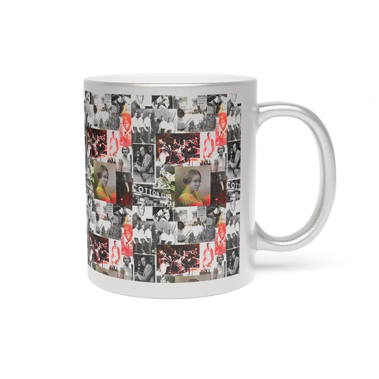 Black History 1920's Greatness (Red) (Silver Metallic Version) |Coffee & Tea Mug | Full Print| 11 Oz.