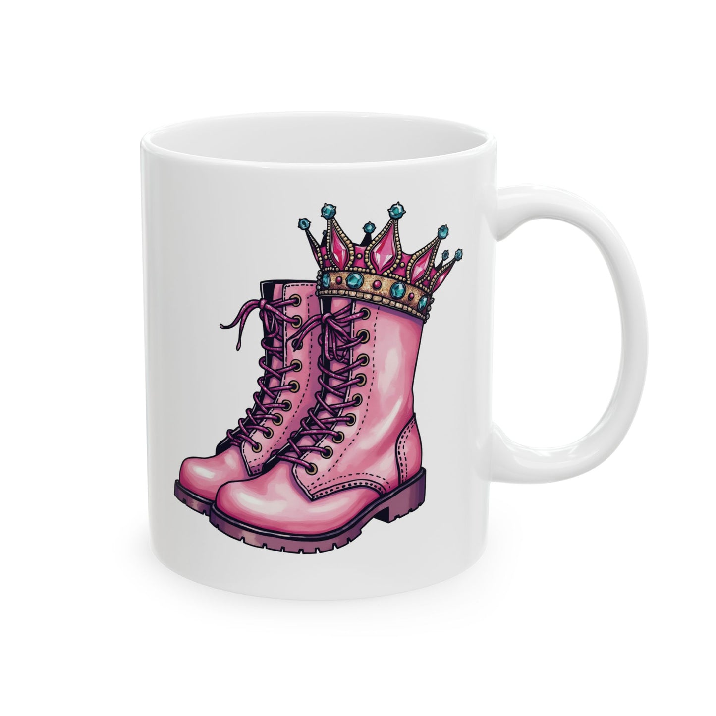 Boots: Kick Cancer| Coffee & Tea Mug | 2-Sided Print| 11 Oz