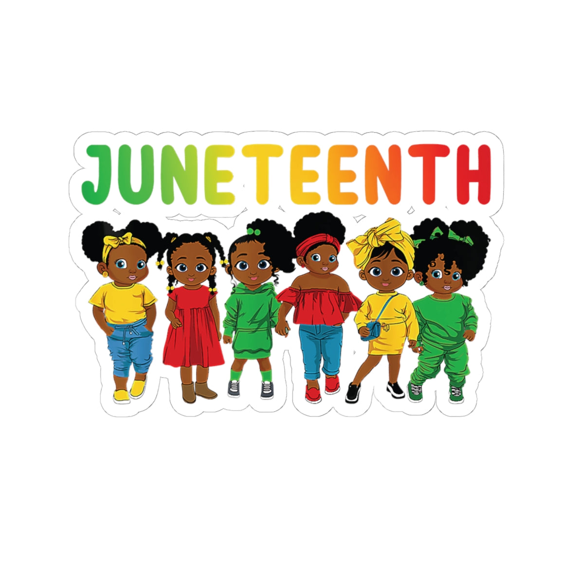 Juneteenth Girls | Kriss-Cut Stickers
