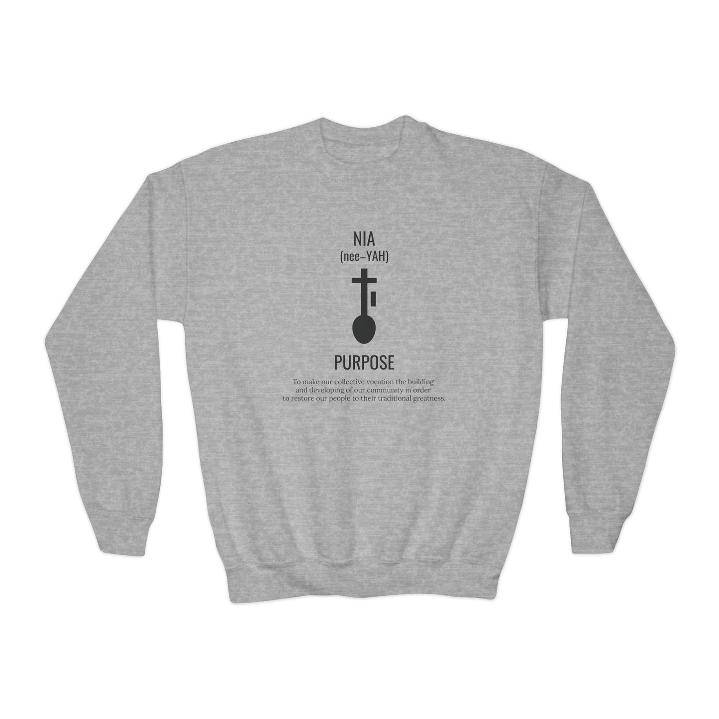 Nia (Day 5) | Purpose | Youth Crewneck Sweatshirt