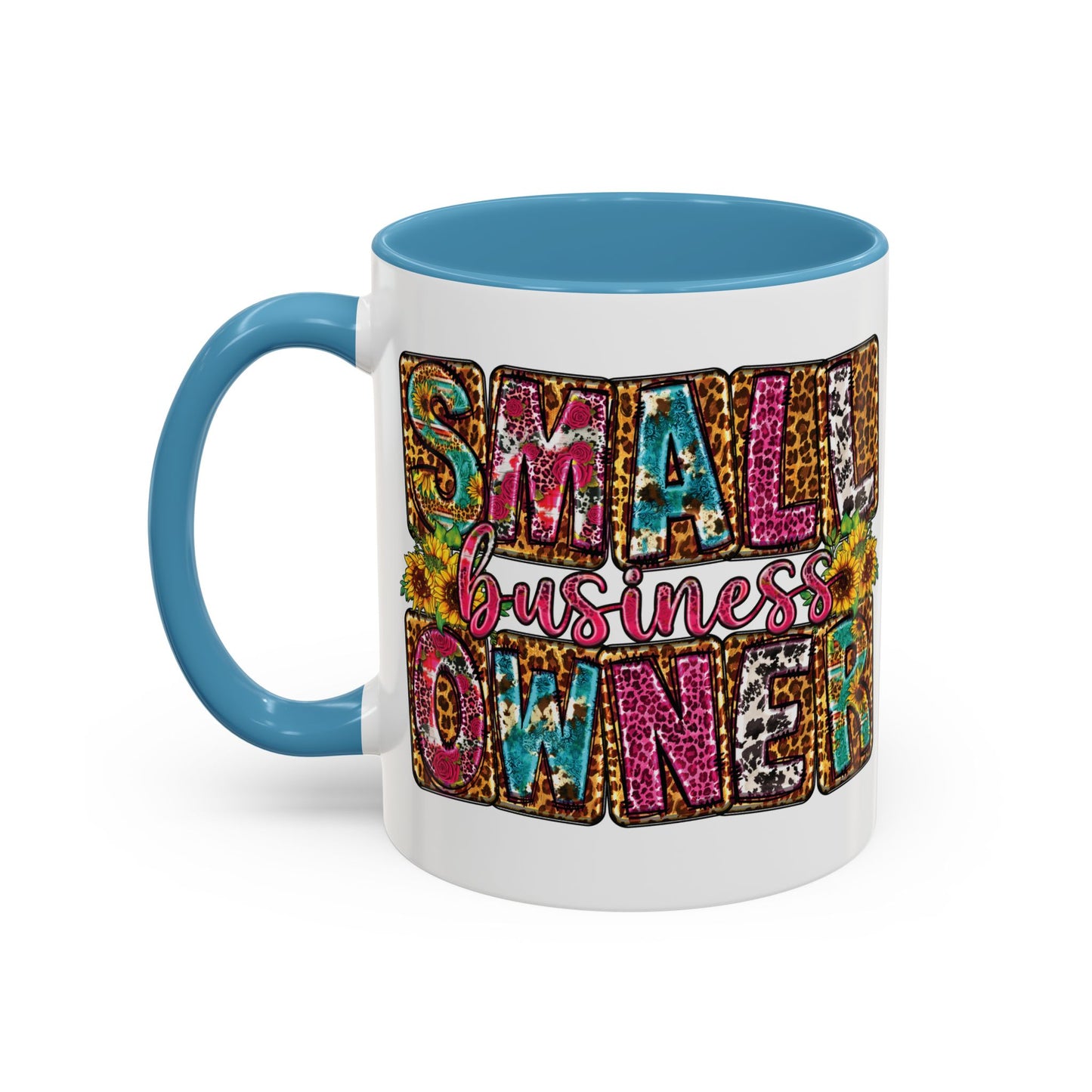 Small Business Owner | 11oz or 15 oz Mug| Version 2| White Accent (Various Colors)