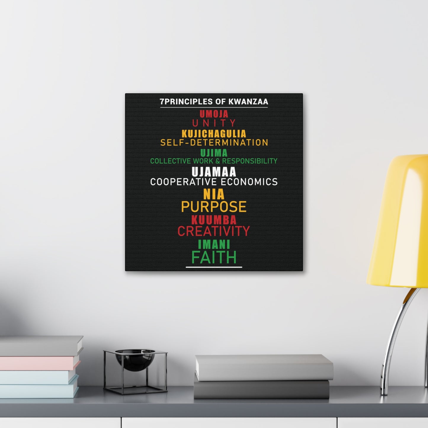 Kwanza Principles | Canvas Gallery Wrap
