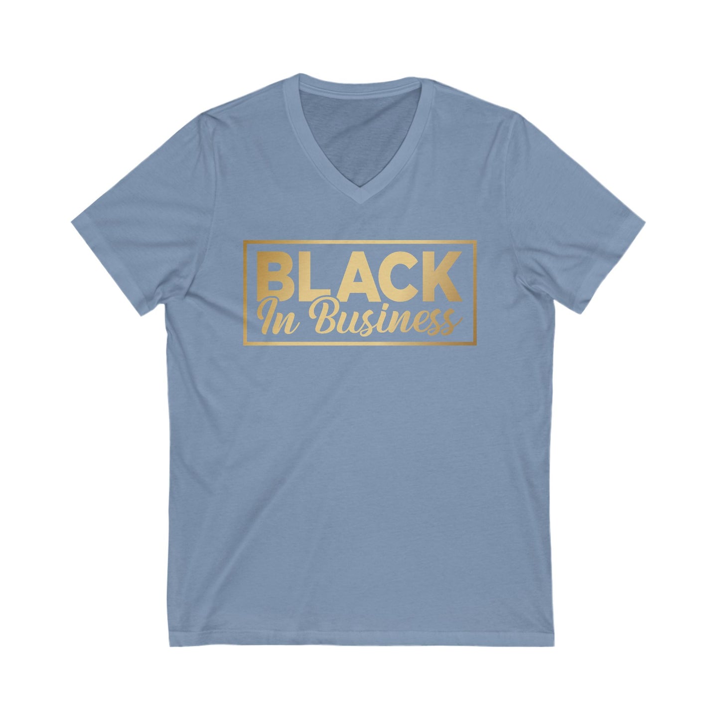 Black In Business | Short Sleeve V-Neck Tee (Unisex)