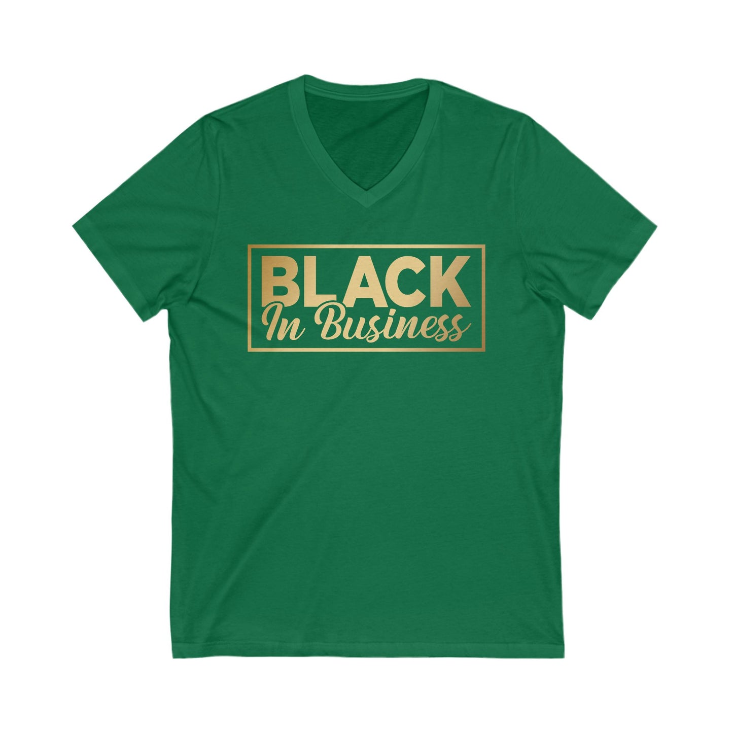 Black In Business | Short Sleeve V-Neck Tee (Unisex)