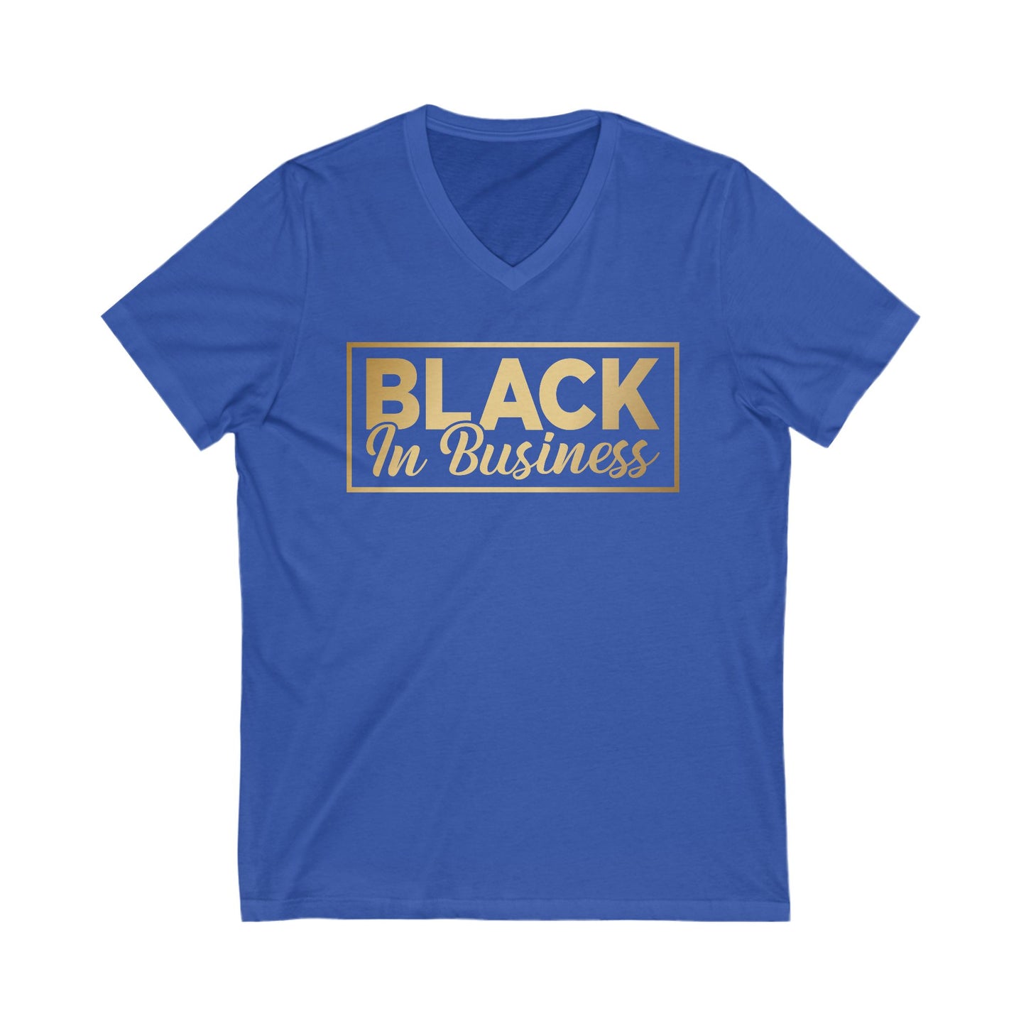 Black In Business | Short Sleeve V-Neck Tee (Unisex)