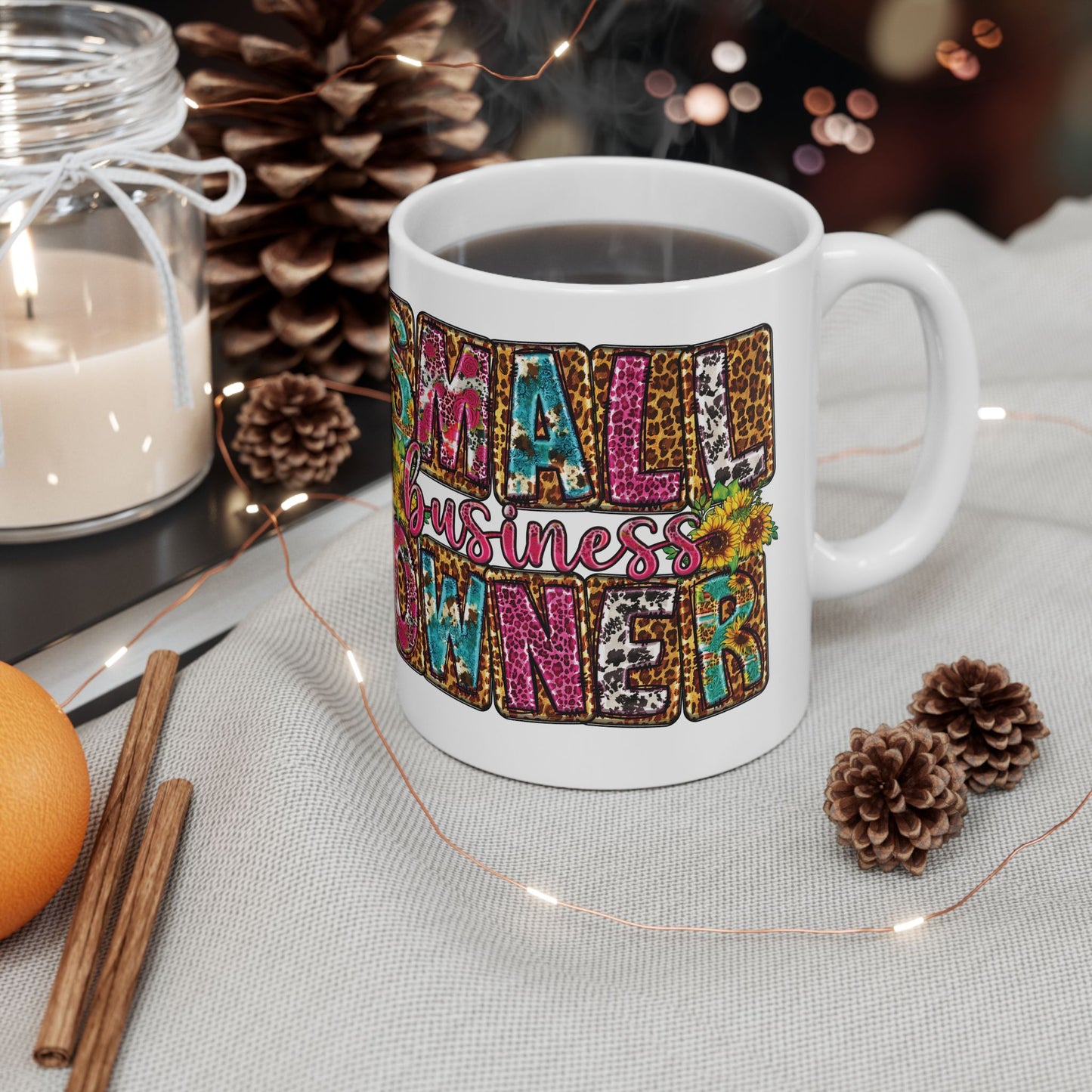 Small Business Owner | Version 2 | 11oz or 15 oz Mug| White