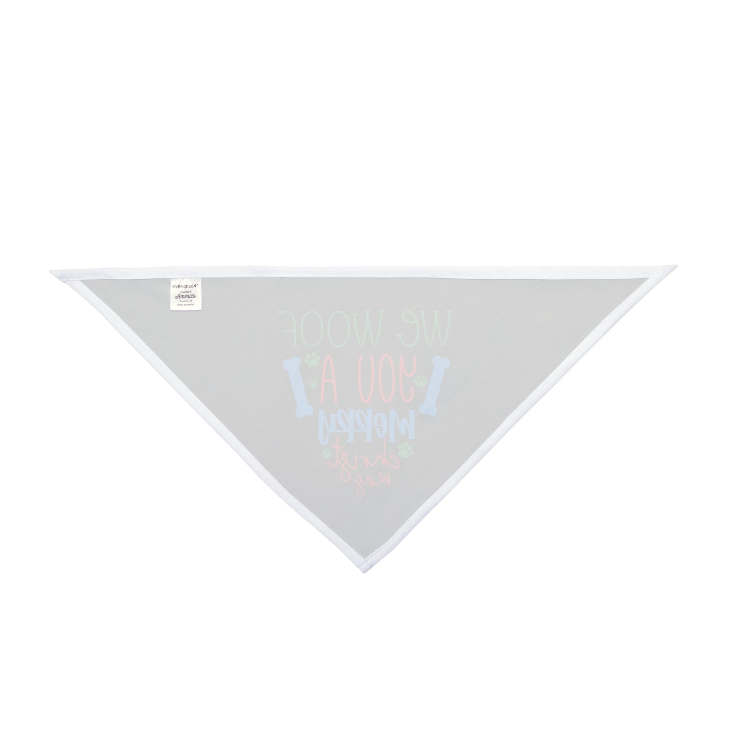 We Woof You A Merry Christmas |Pet Bandana |Black